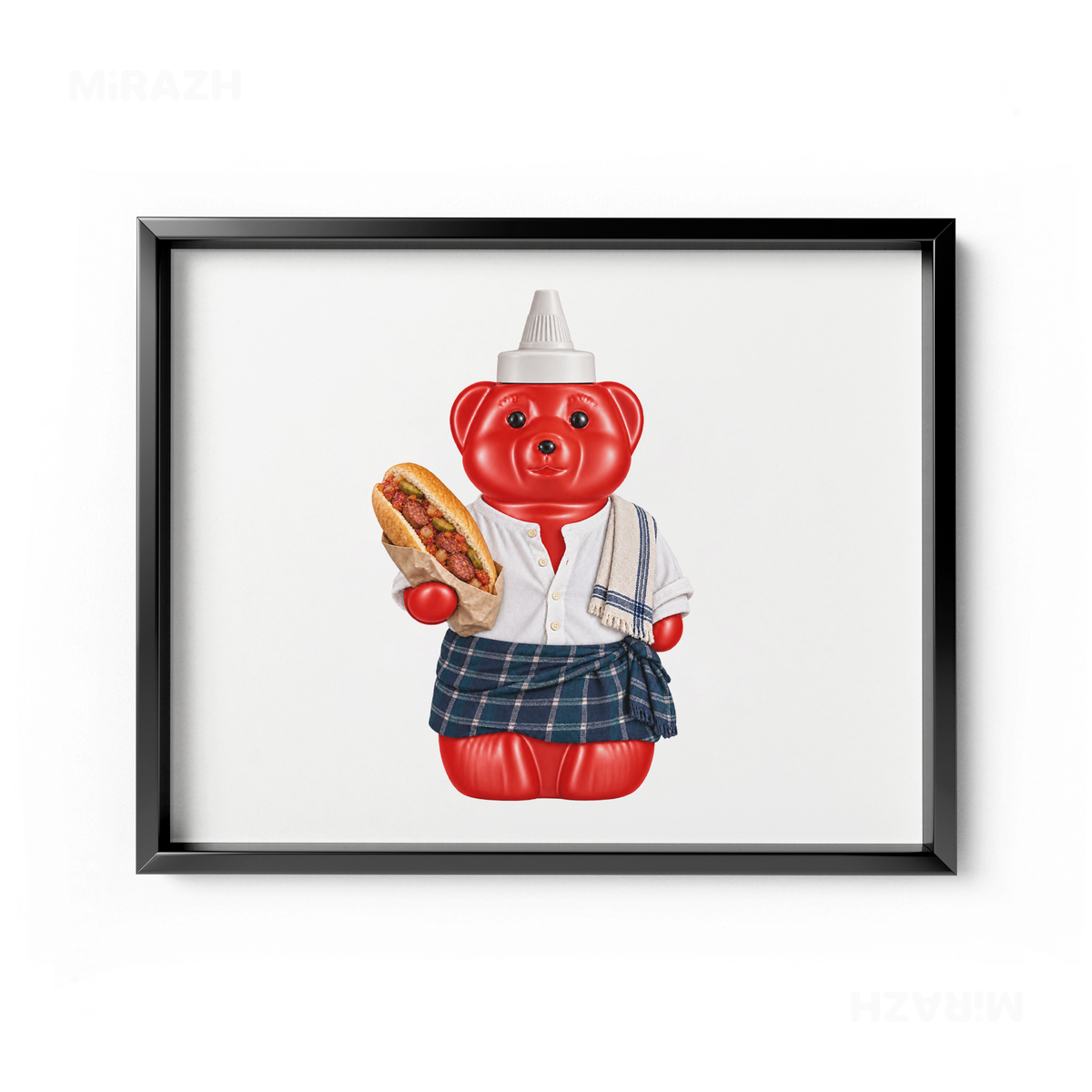 SosKhersiBandari Framed Poster 03 Black Aluminum