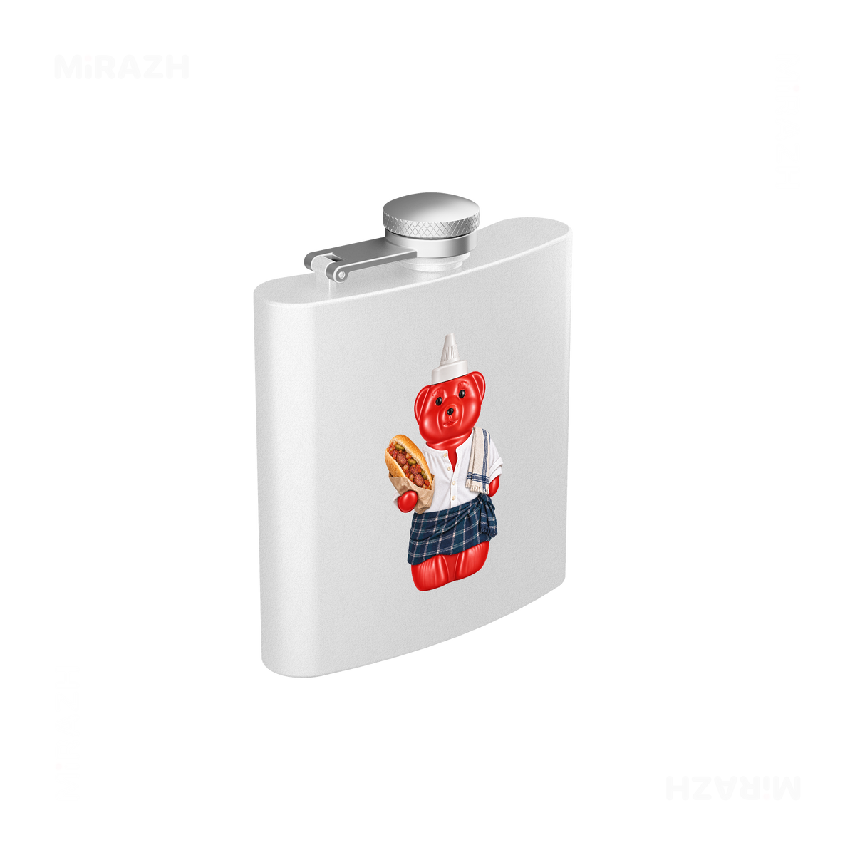 SosKhersiBandari Hip Flasks 03 White