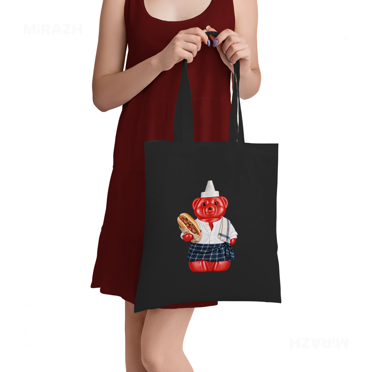 SosKhersiBandari Tote Bags 05 Black