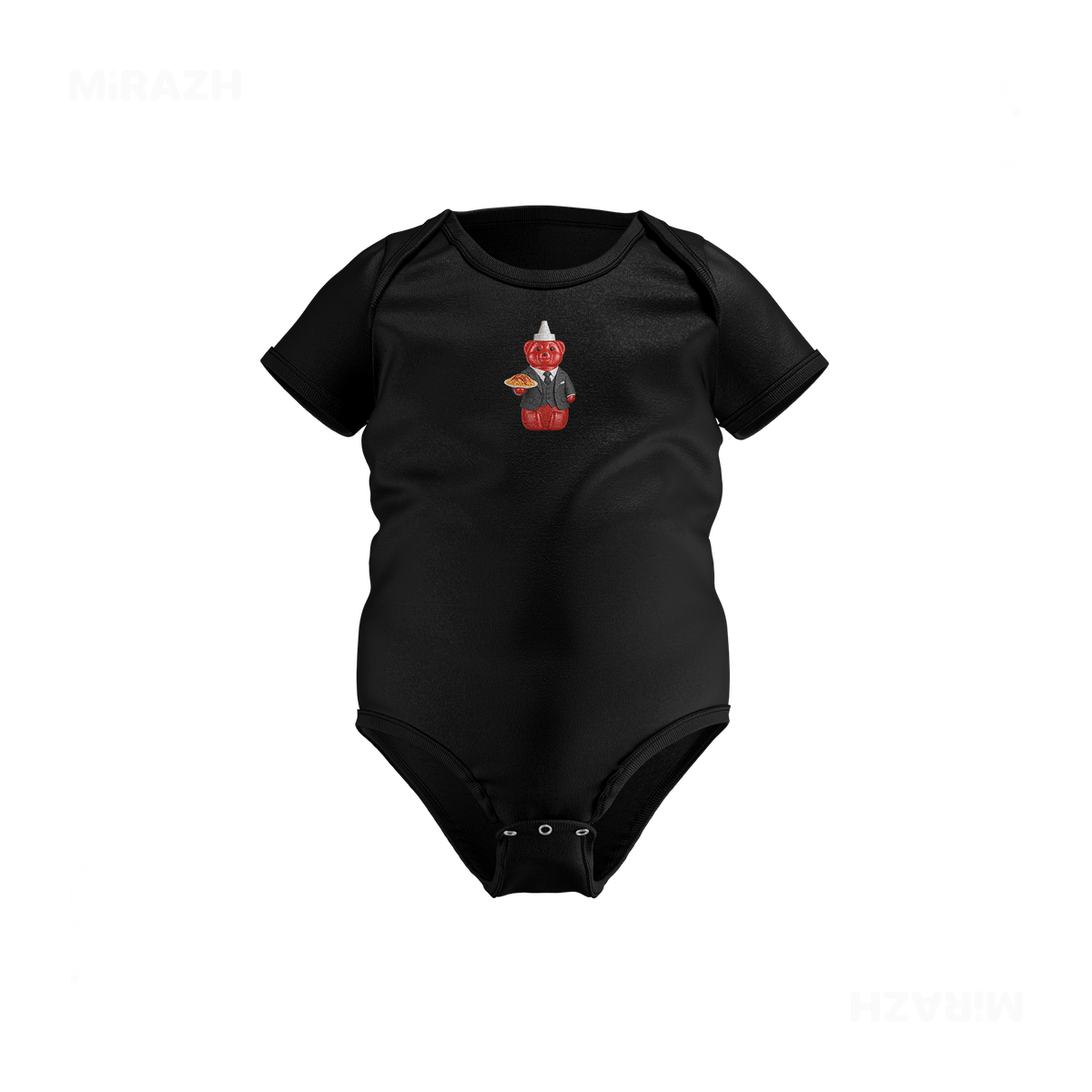 SosKhersiMakaroni Baby Onesies 01 Black