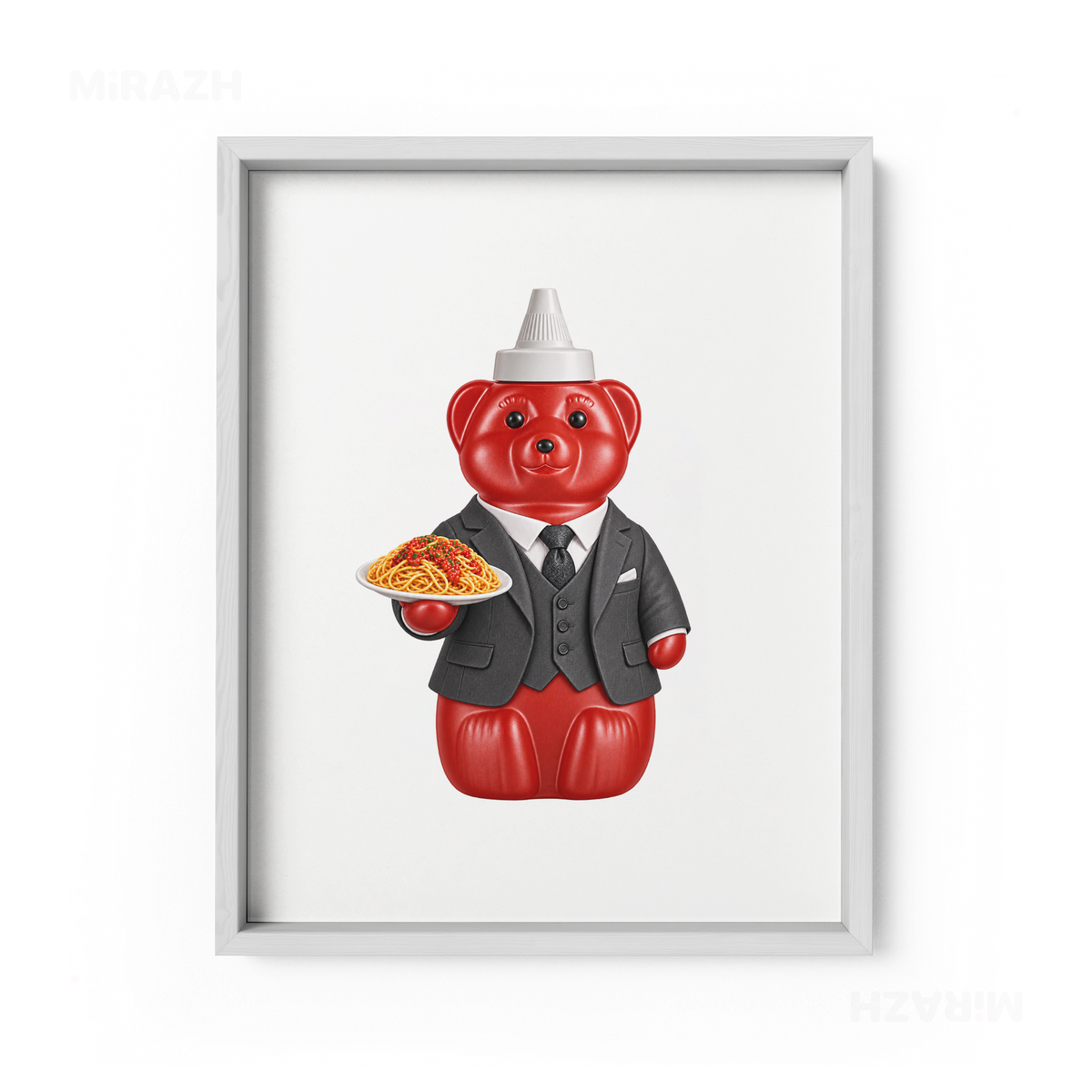 SosKhersiMakaroni Framed Poster 01 White Wood