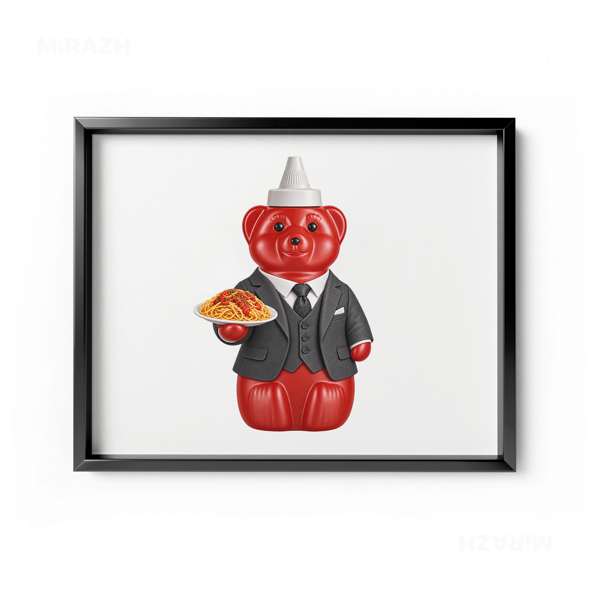 SosKhersiMakaroni Framed Poster 03 Black Aluminum