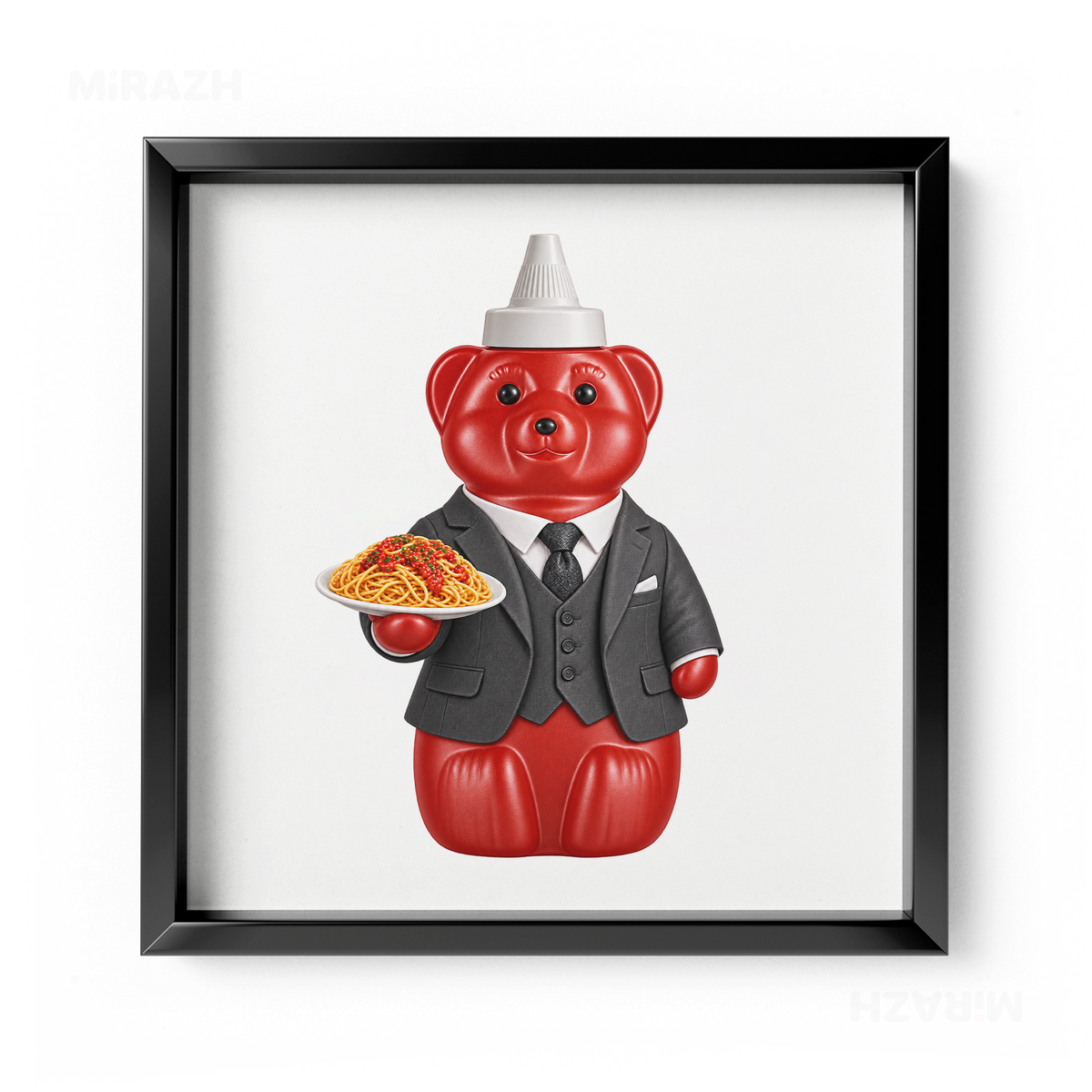 SosKhersiMakaroni Framed Poster 04 Black Aluminum