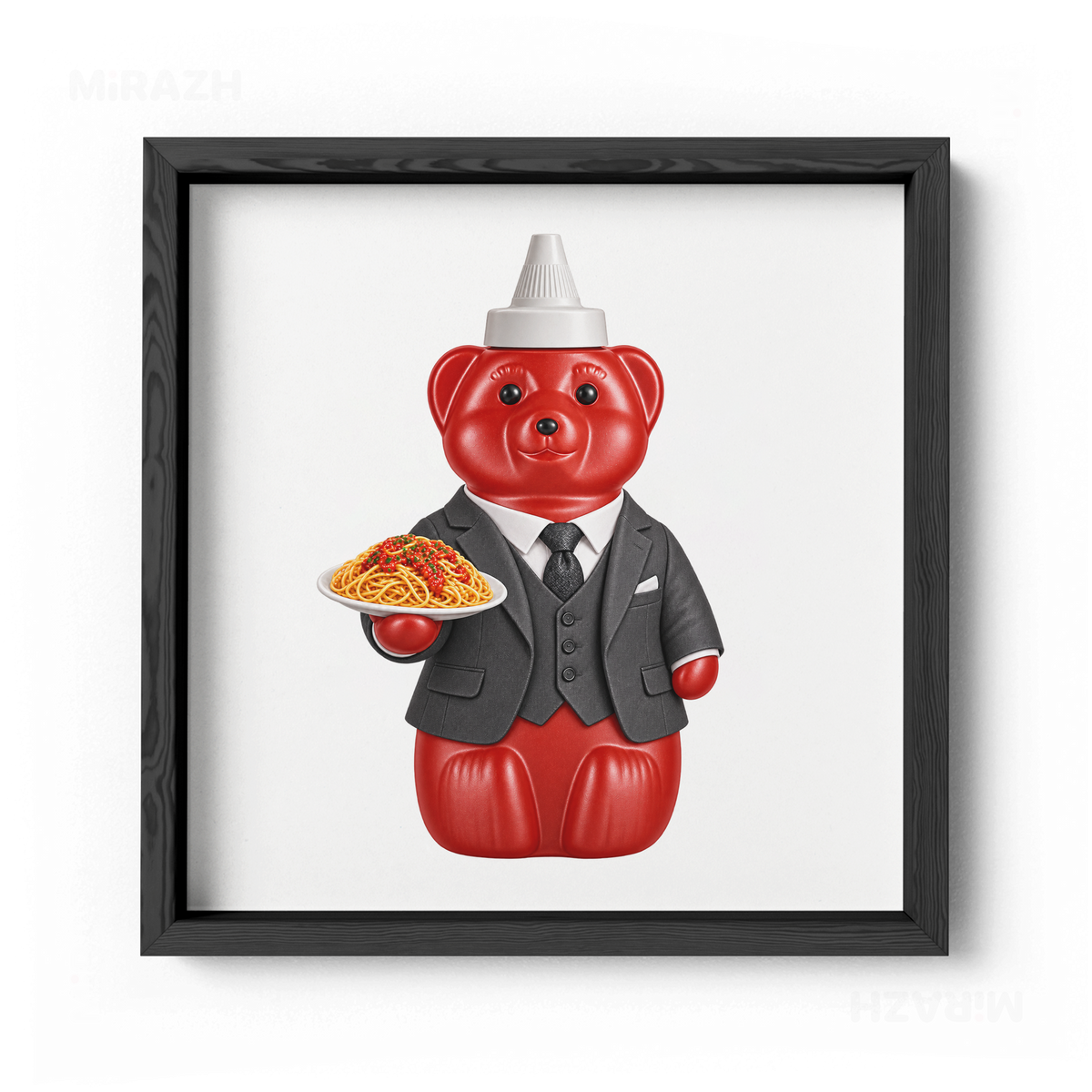 SosKhersiMakaroni Framed Poster 04 Black Wood