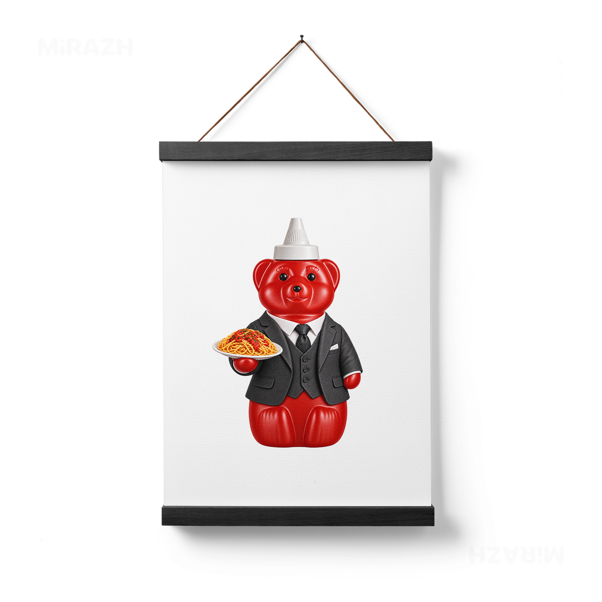SosKhersiMakaroni Magnetic Hanger Poster 01 Black Wood