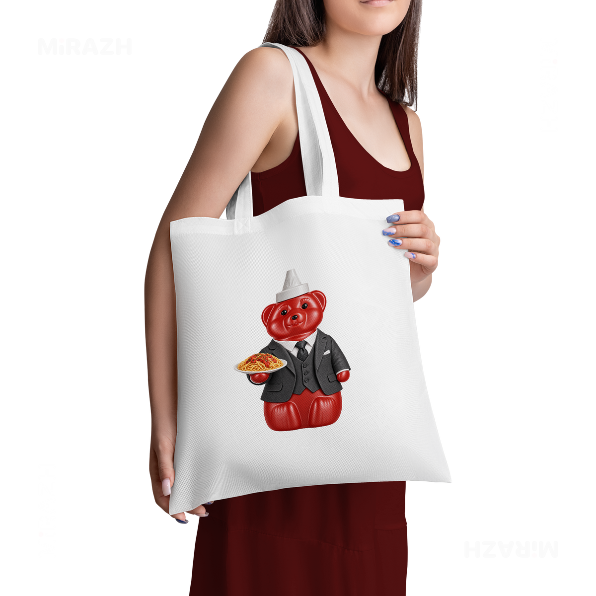 SosKhersiMakaroni Tote Bags 02 White