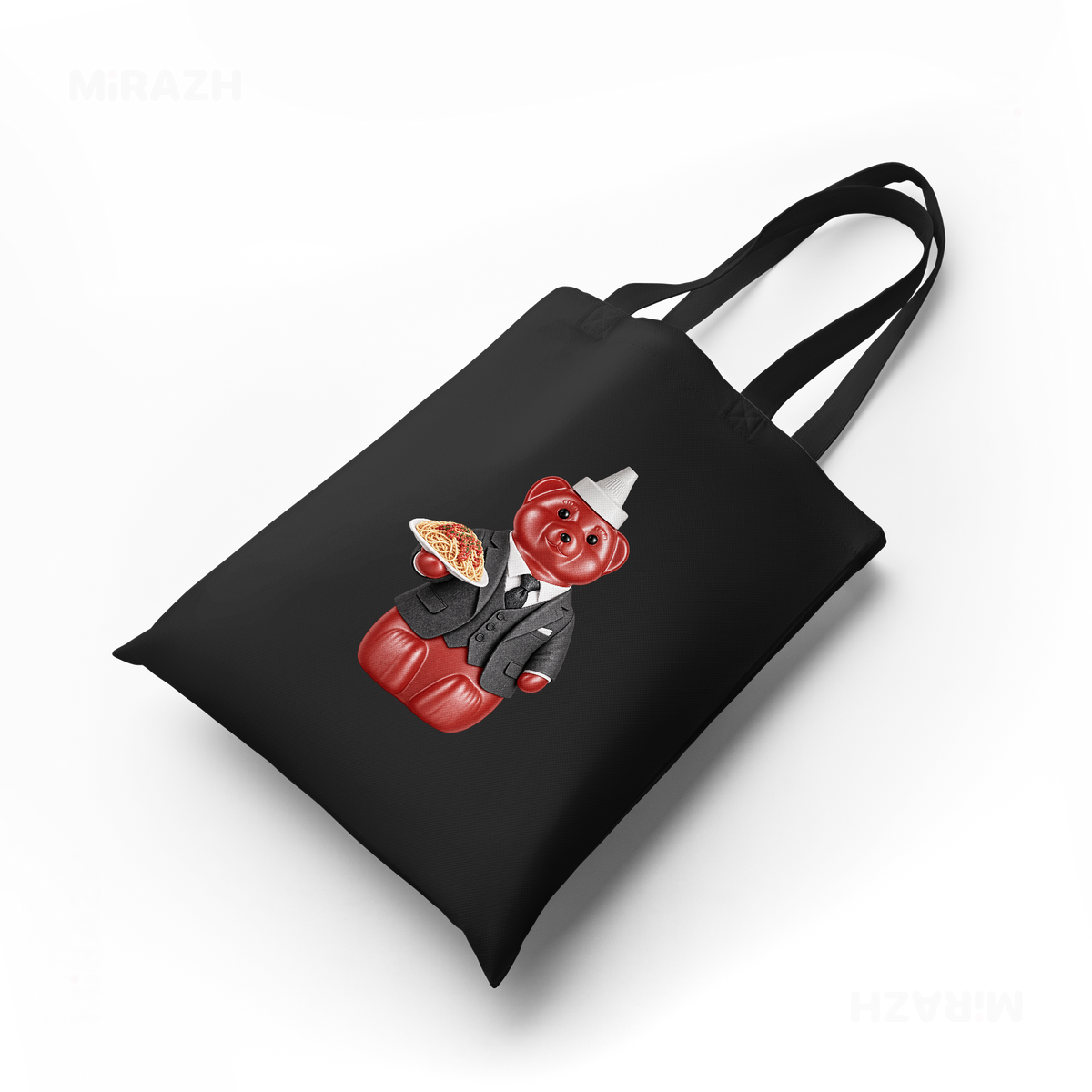 SosKhersiMakaroni Tote Bags 04 Black