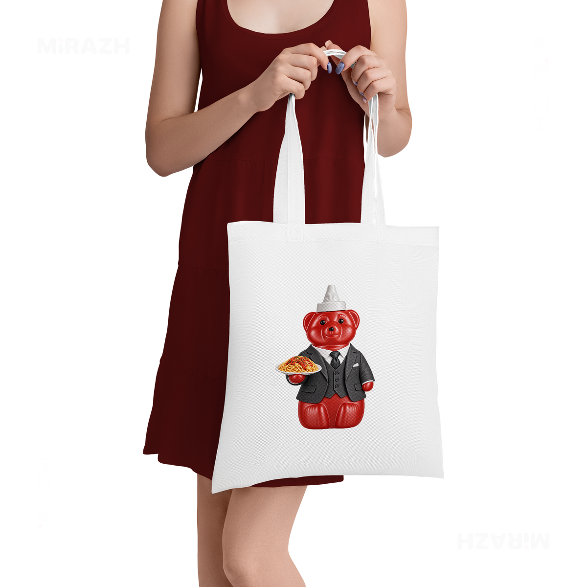 SosKhersiMakaroni Tote Bags 05 White