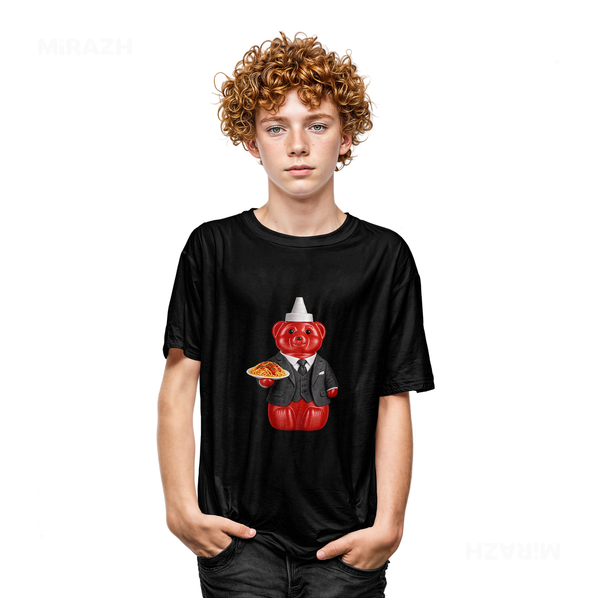 SosKhersiMakaroni Youth T Shirt 05 Black