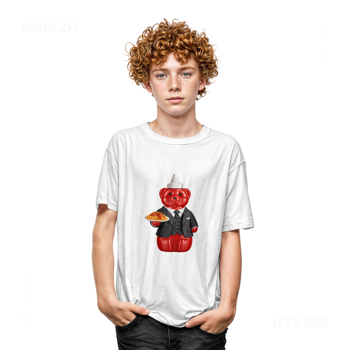 SosKhersiMakaroni Youth T Shirt 05 White