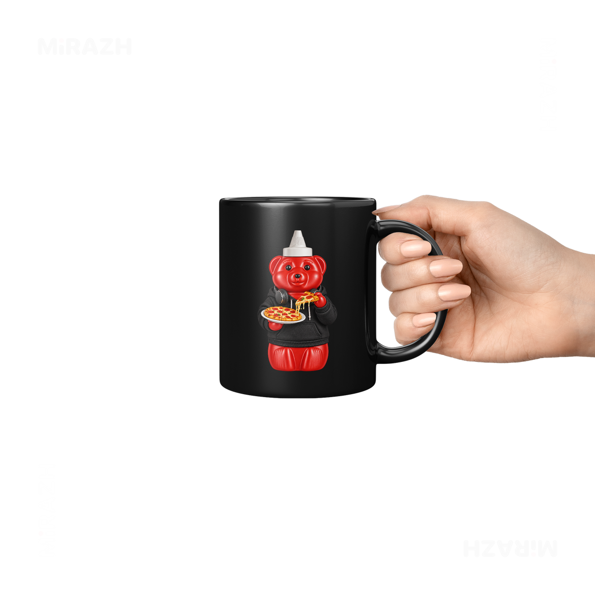 SosKhersiPizza Ceramic Mug 06 Black