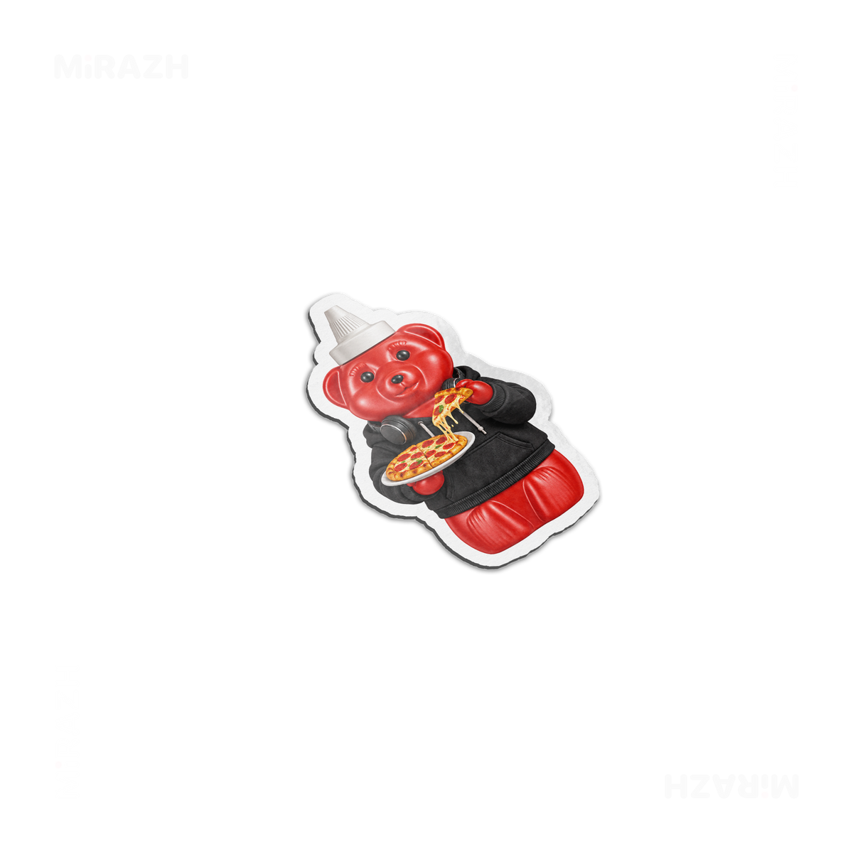 SosKhersiPizza Die Cut Magnet 03