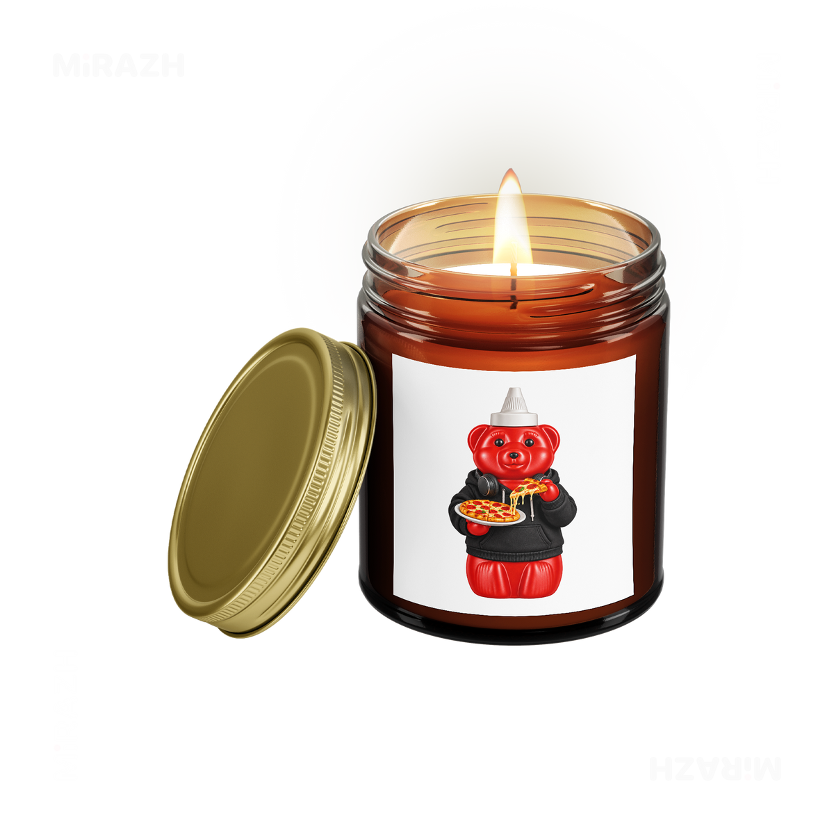 SosKhersiPizza Scented Candle 01 Amber