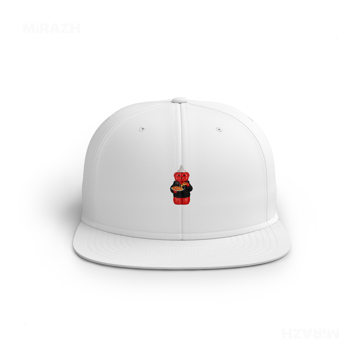 SosKhersiPizza Snapback Caps 01 White DTF