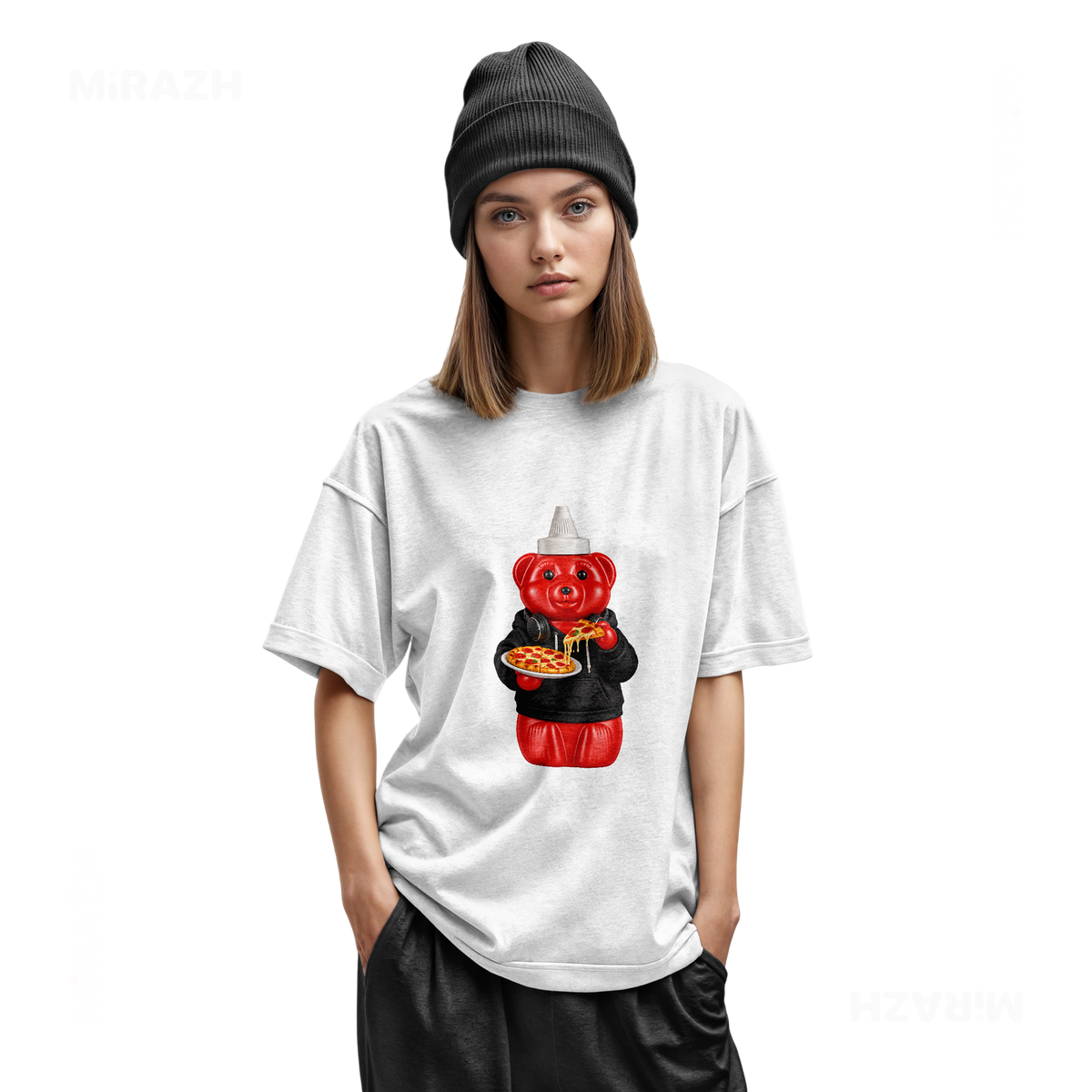 SosKhersiPizza Youth T Shirt 02 White
