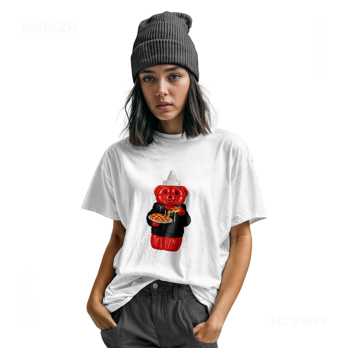 SosKhersiPizza Youth T Shirt 04 White