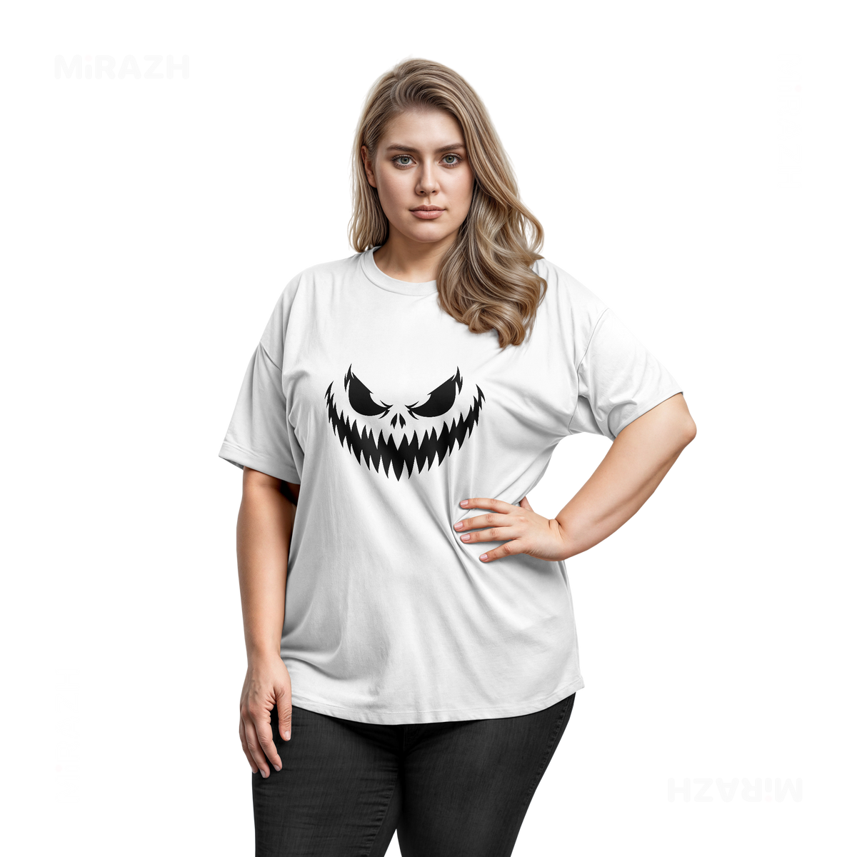 WickedJackOLantern Adult T Shirt 03 White