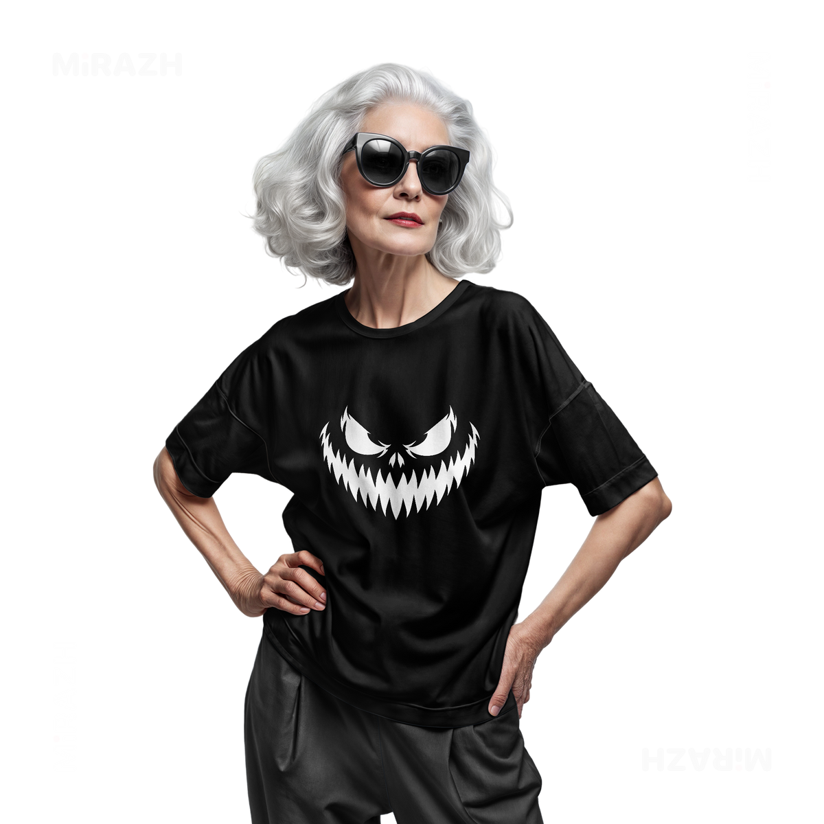 WickedJackOLantern Adult T Shirt 07 Black