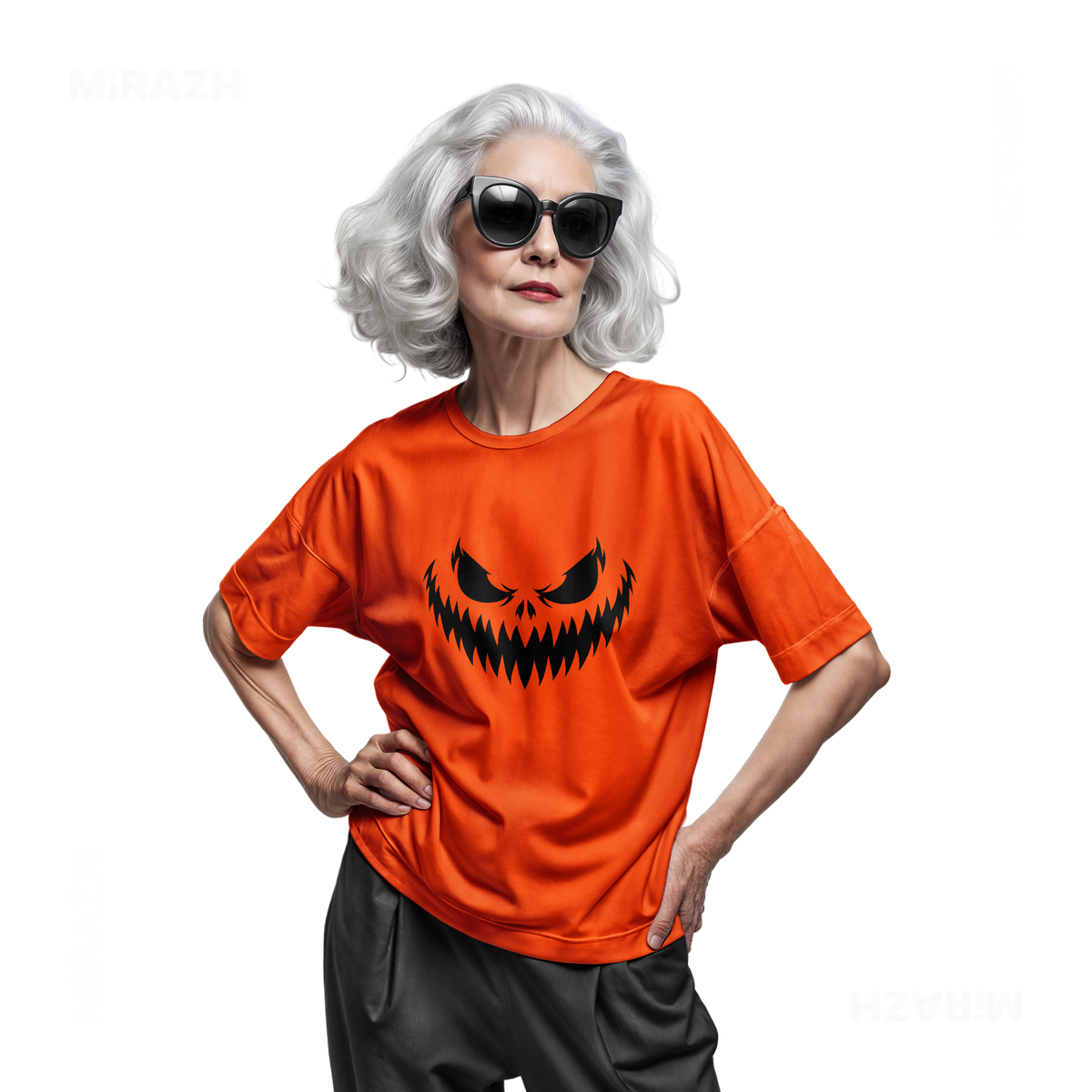 WickedJackOLantern Adult T Shirt 07 Orange