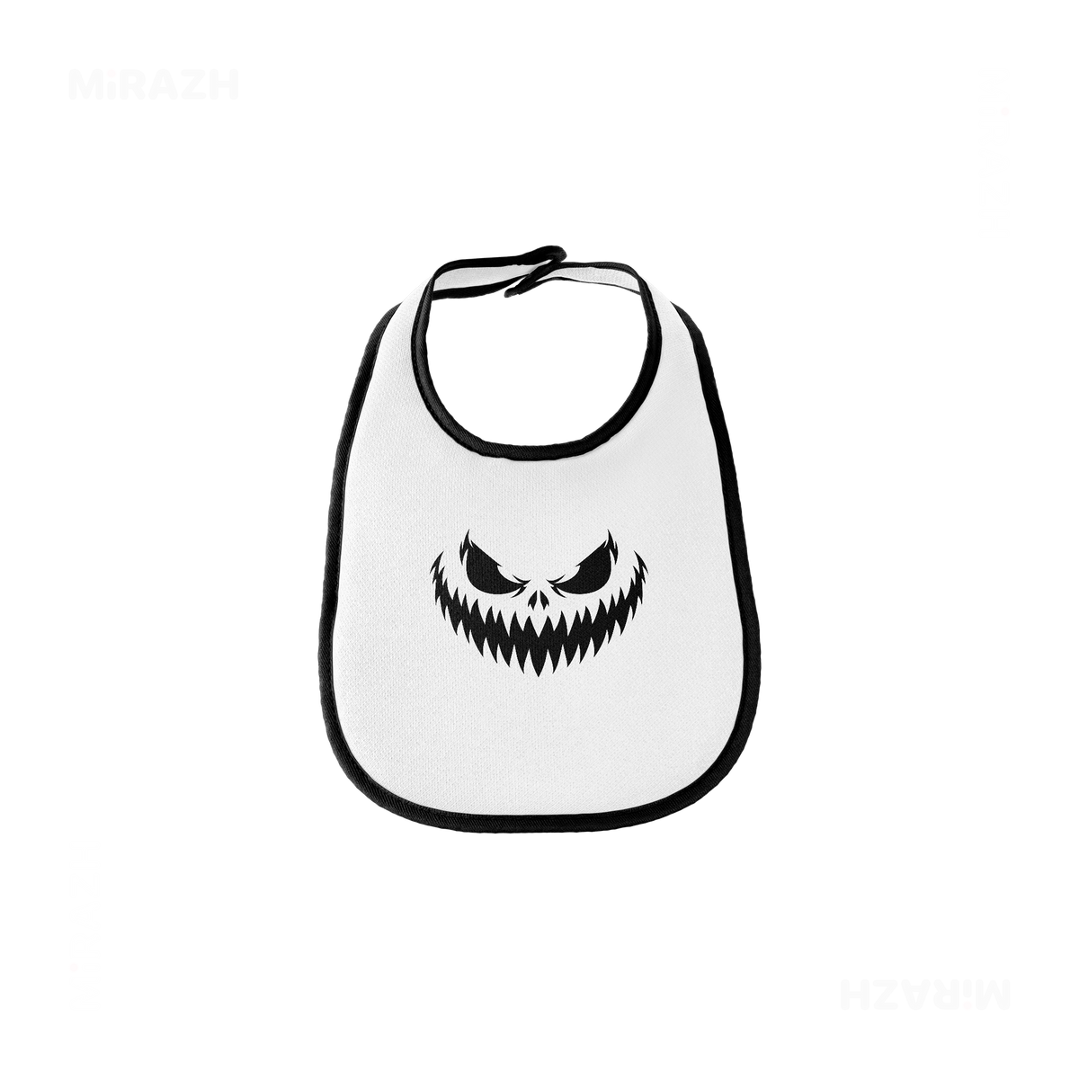 WickedJackOLantern Baby Bibs 01 White Black