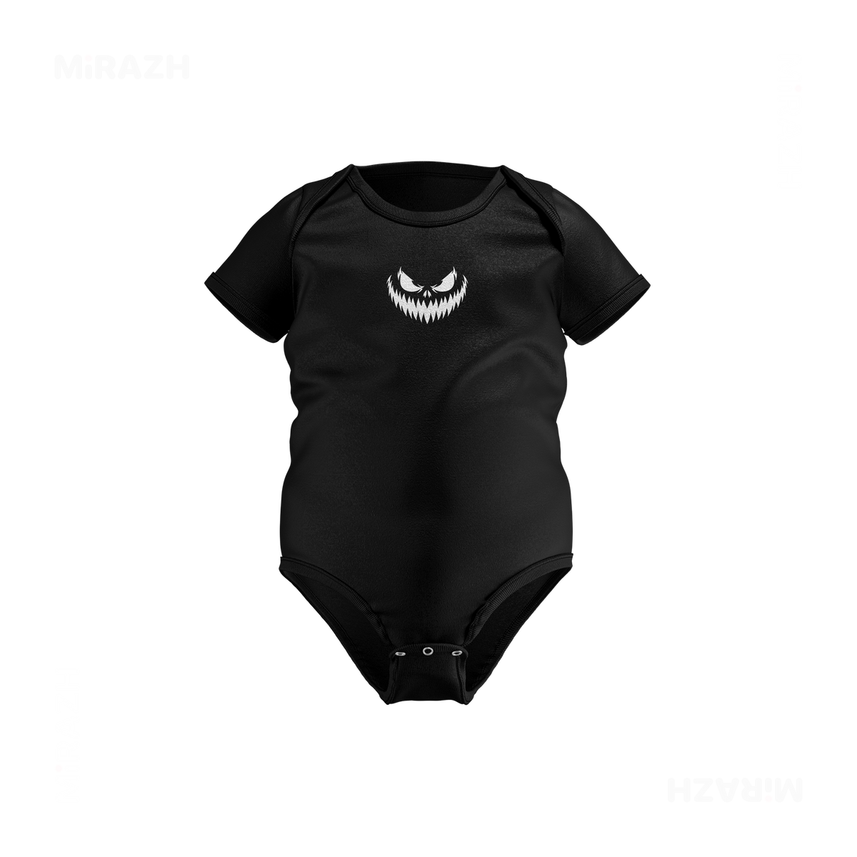 WickedJackOLantern Baby Onesies 01 Black