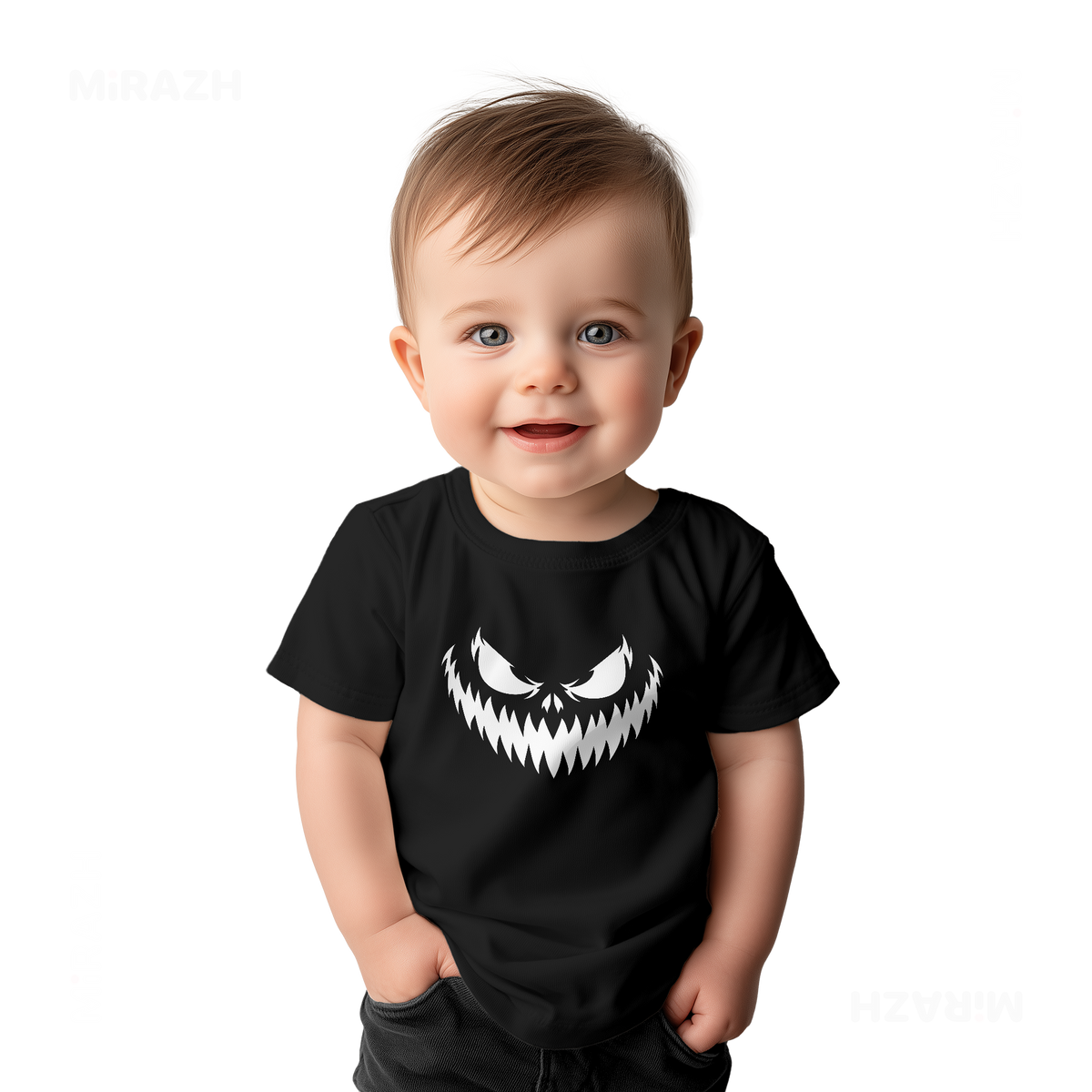 WickedJackOLantern Baby T Shirt 03 Black