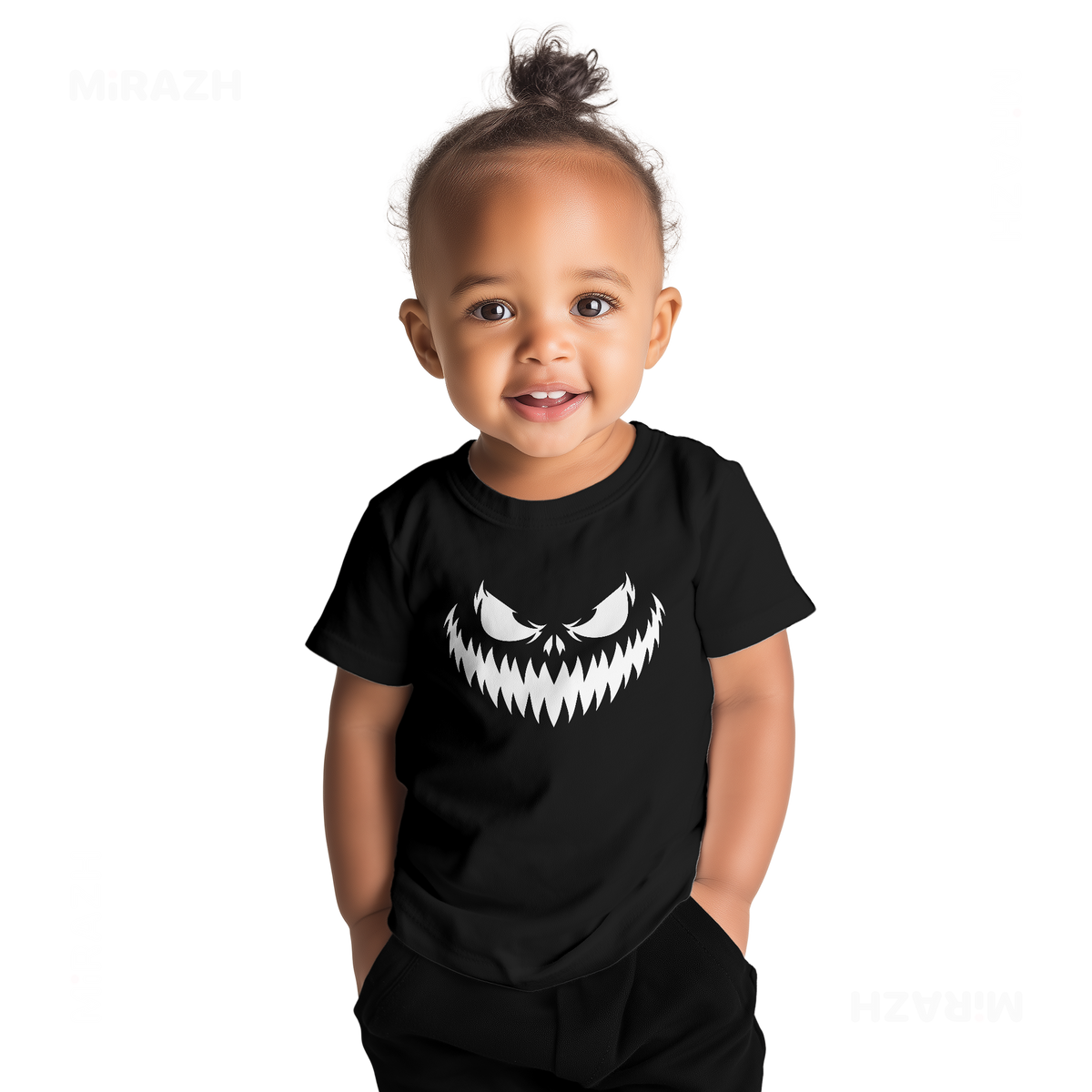 WickedJackOLantern Baby T Shirt 04 Black