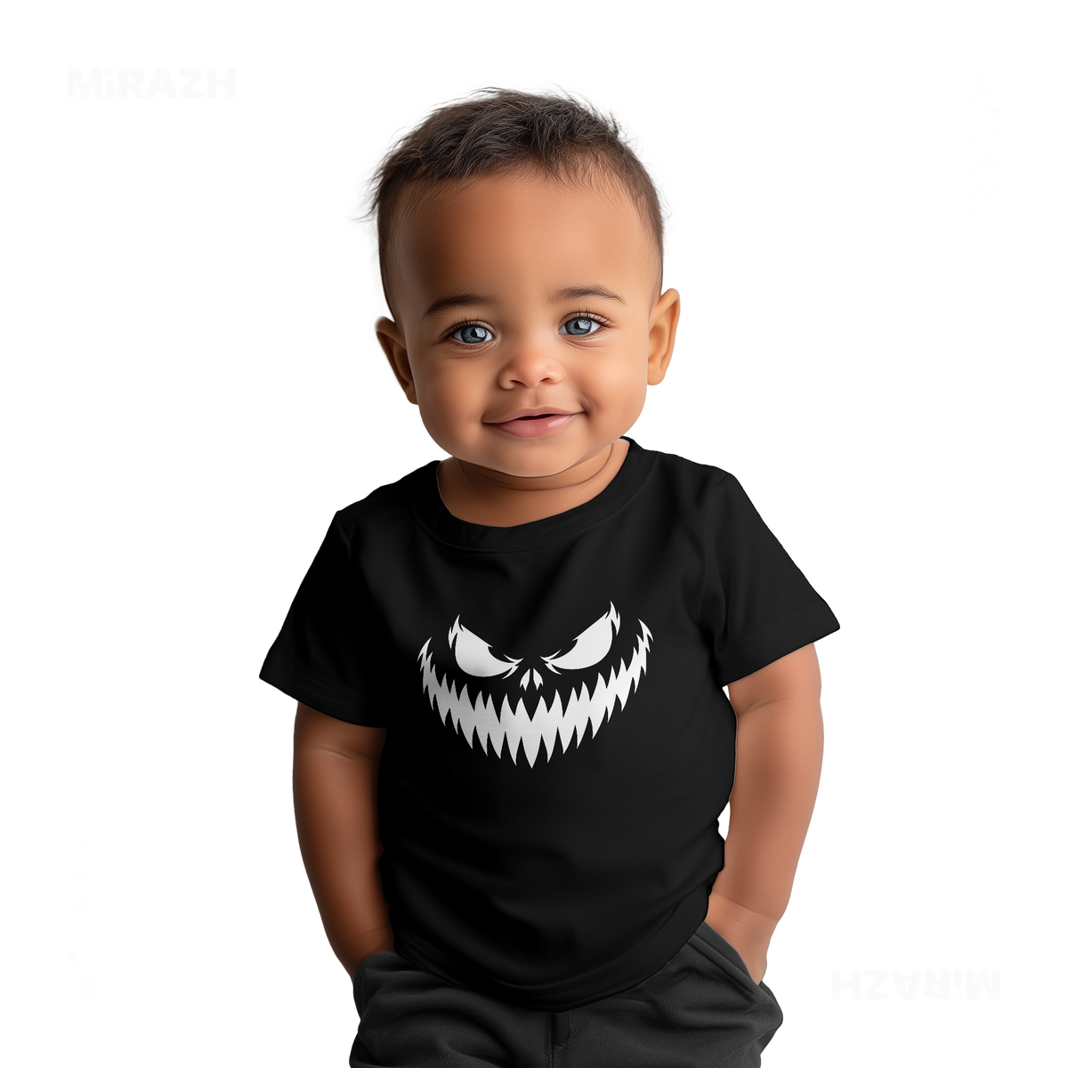 WickedJackOLantern Baby T Shirt 05 Black