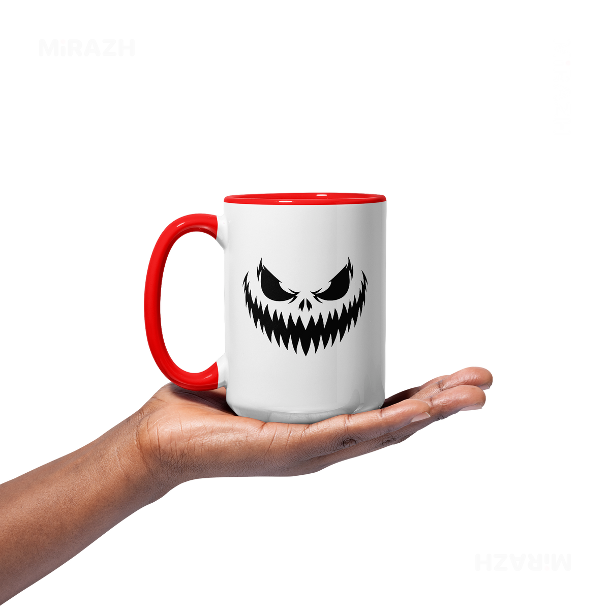 WickedJackOLantern Ceramic Mug 03 White Red