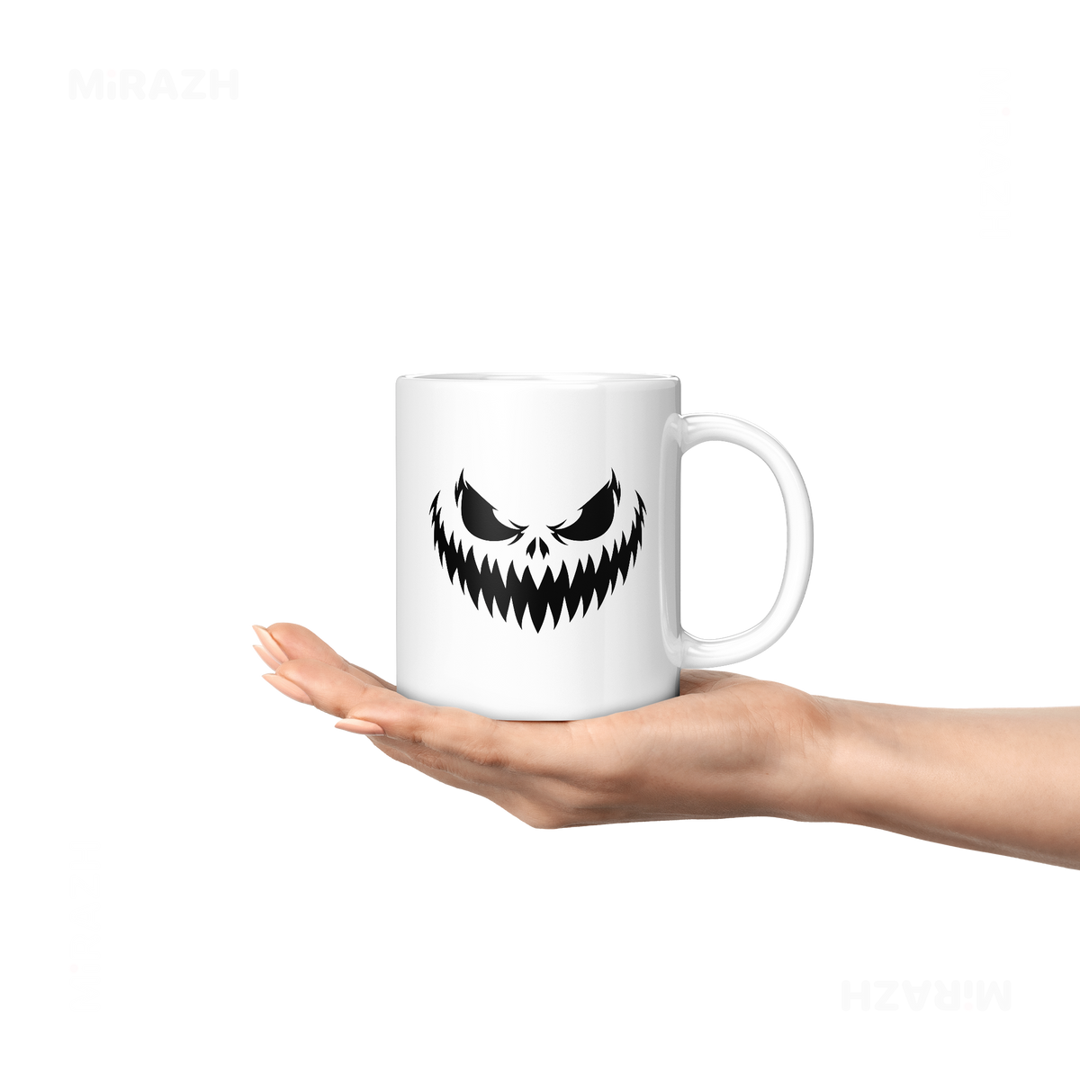 WickedJackOLantern Ceramic Mug 04 White