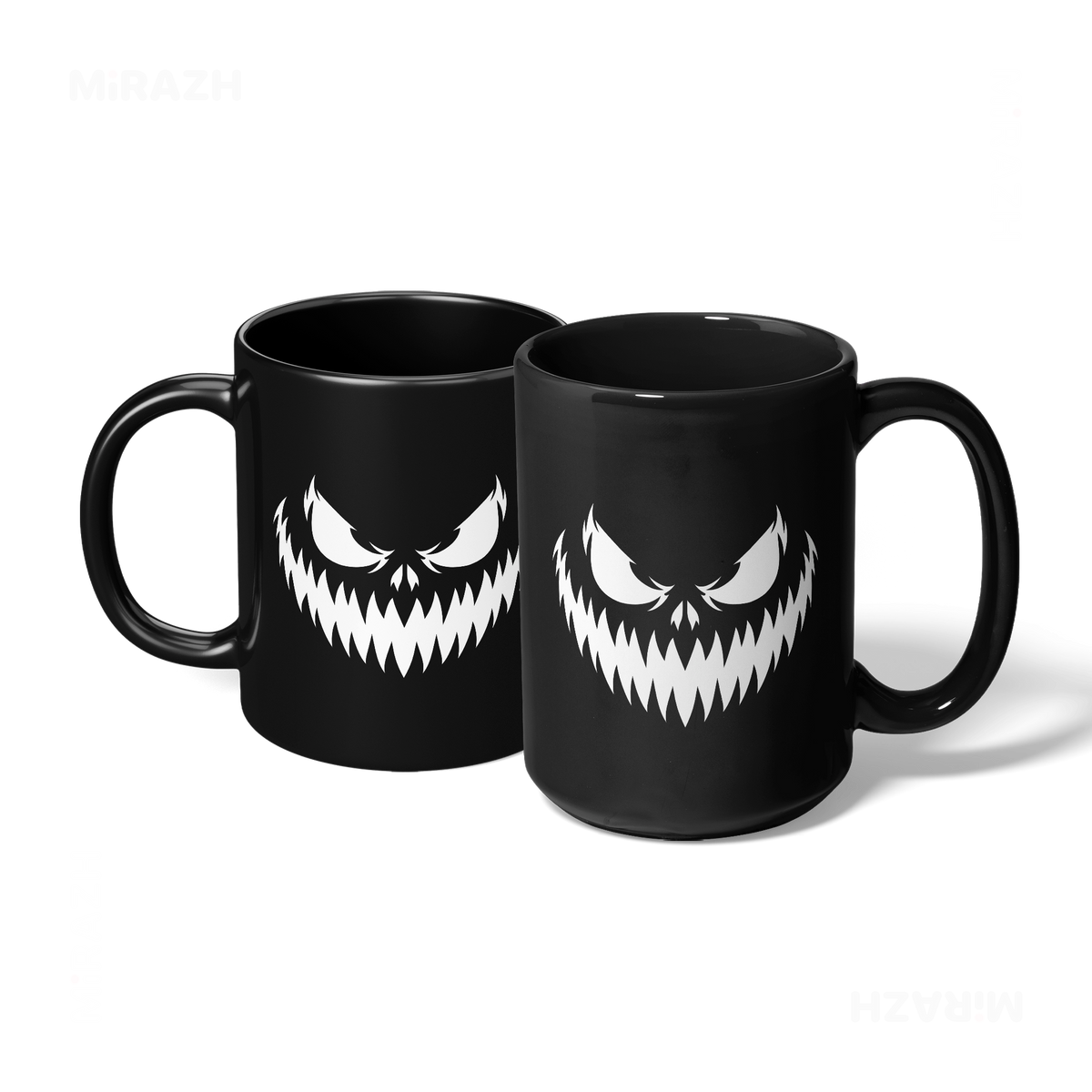WickedJackOLantern Ceramic Mug 07 Black