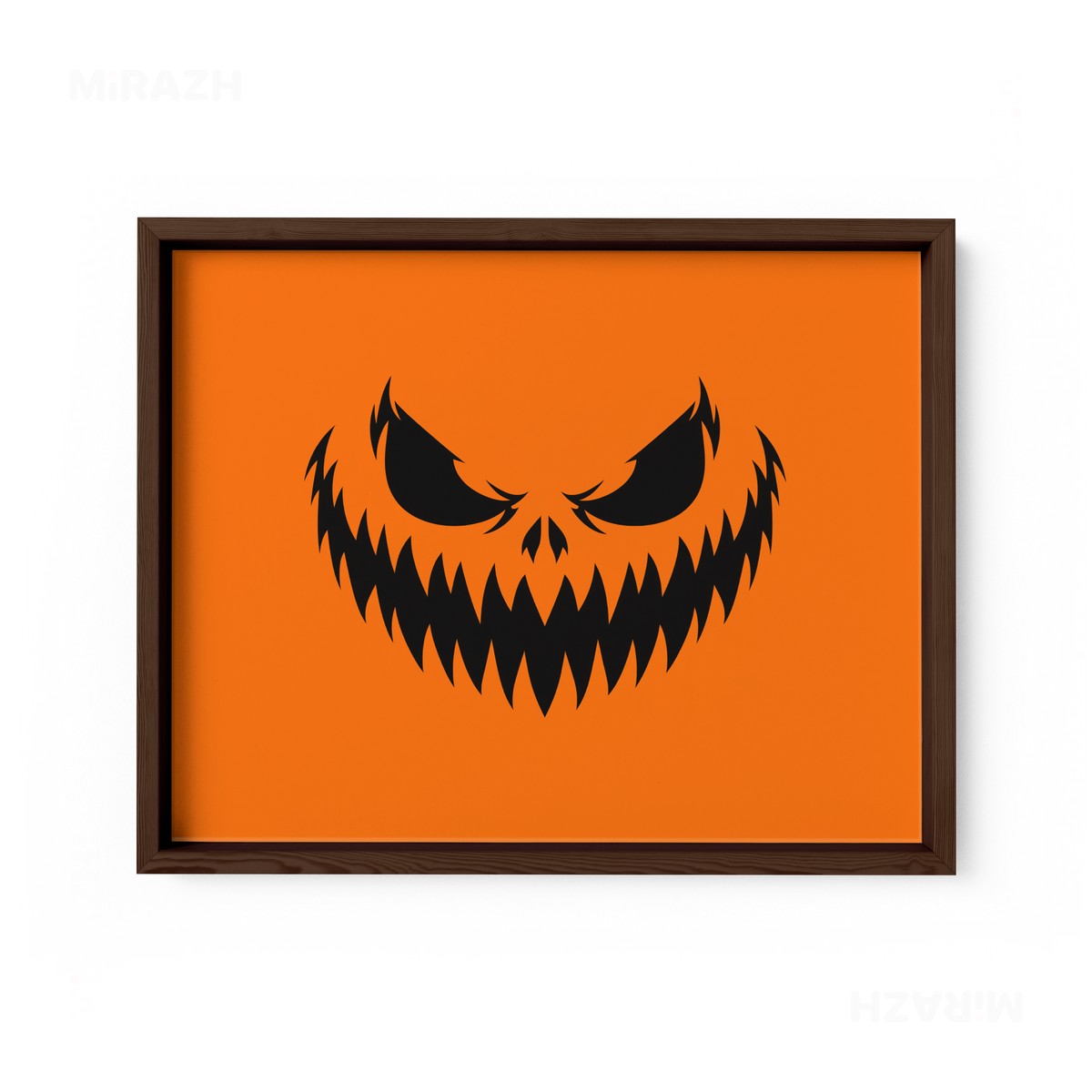 WickedJackOLantern Framed Poster 03 Dark Wood