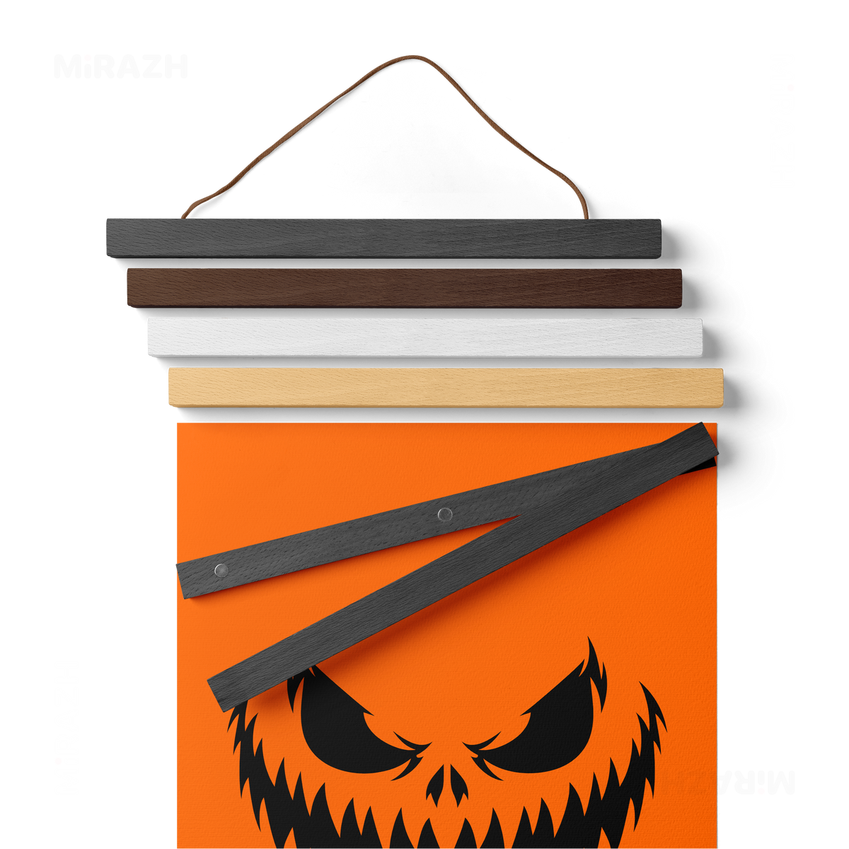 WickedJackOLantern Magnetic Hanger Poster 02 Dark Wood