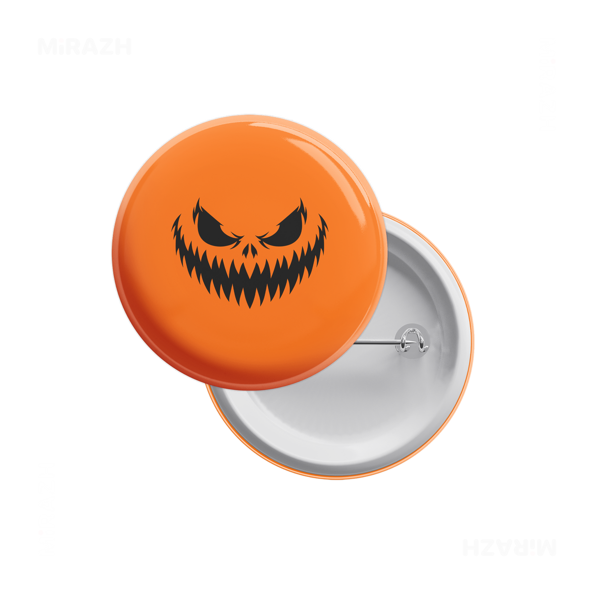 WickedJackOLantern Pin Buttons 01 Round