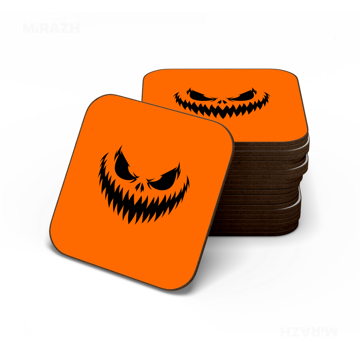 WickedJackOLantern Semi Glossy Coaster 06