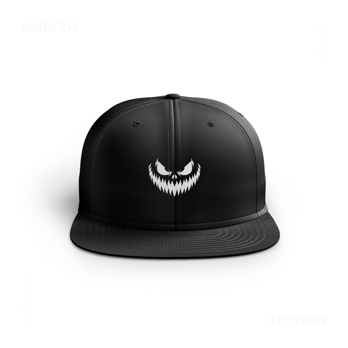 WickedJackOLantern Snapback Caps 01 Black DTF