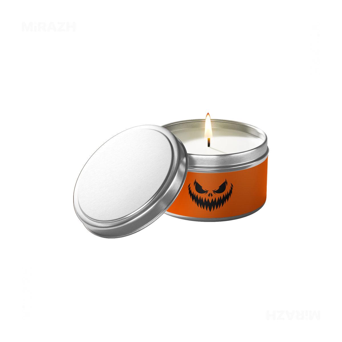 WickedJackOLantern Tin Candle 01 Silver