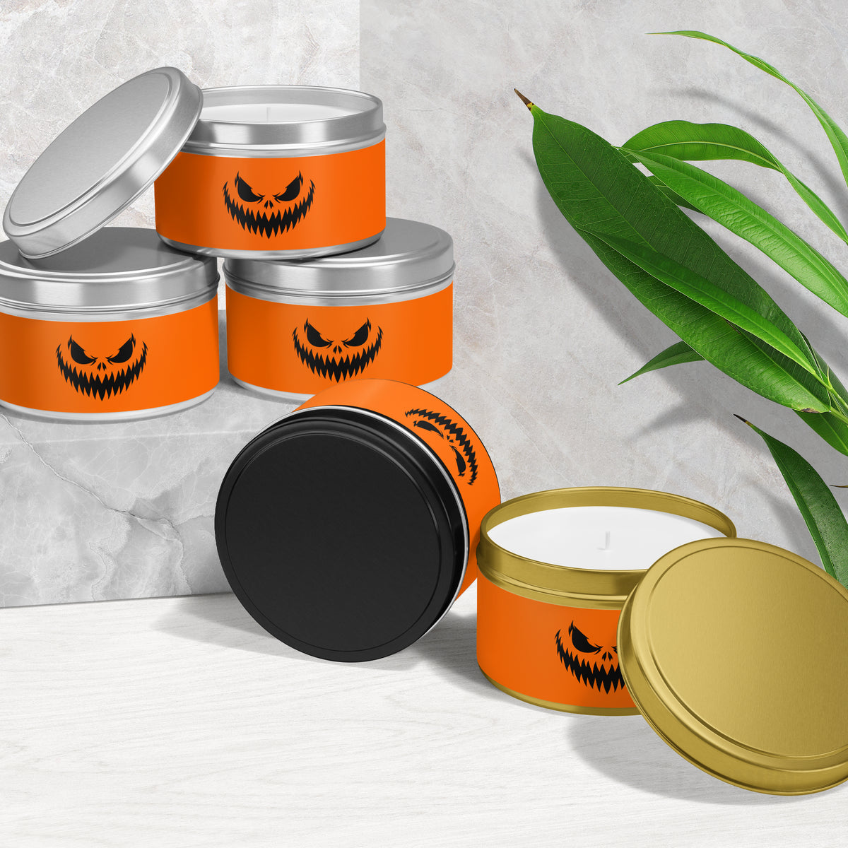 WickedJackOLantern Tin Candle 02 Silver