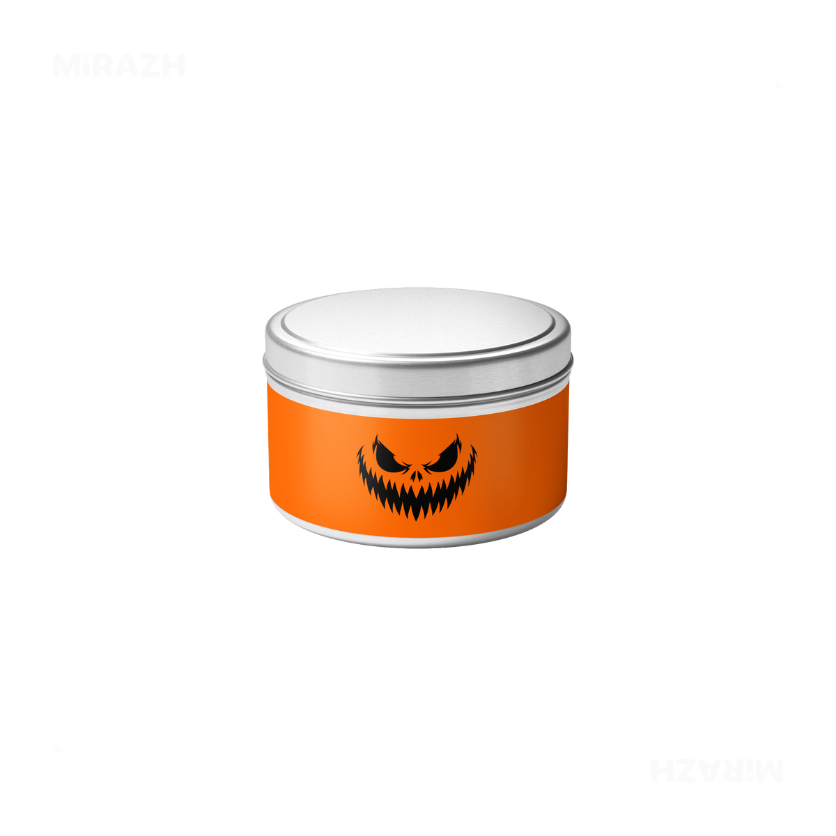 WickedJackOLantern Tin Candle 04 Silver