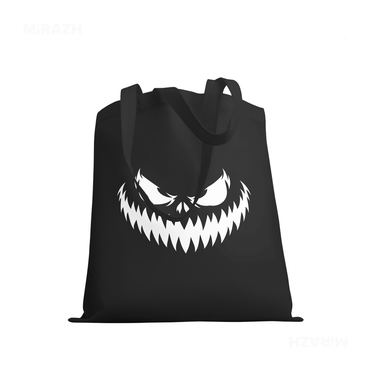 WickedJackOLantern Tote Bags 03 Black