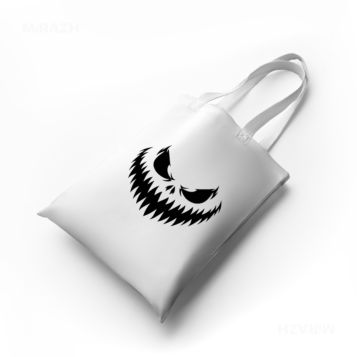 WickedJackOLantern Tote Bags 04 White