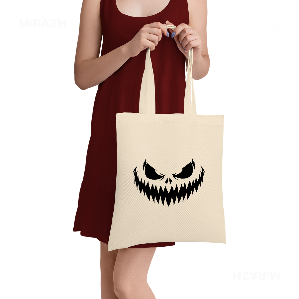 WickedJackOLantern Tote Bags 05 Natural