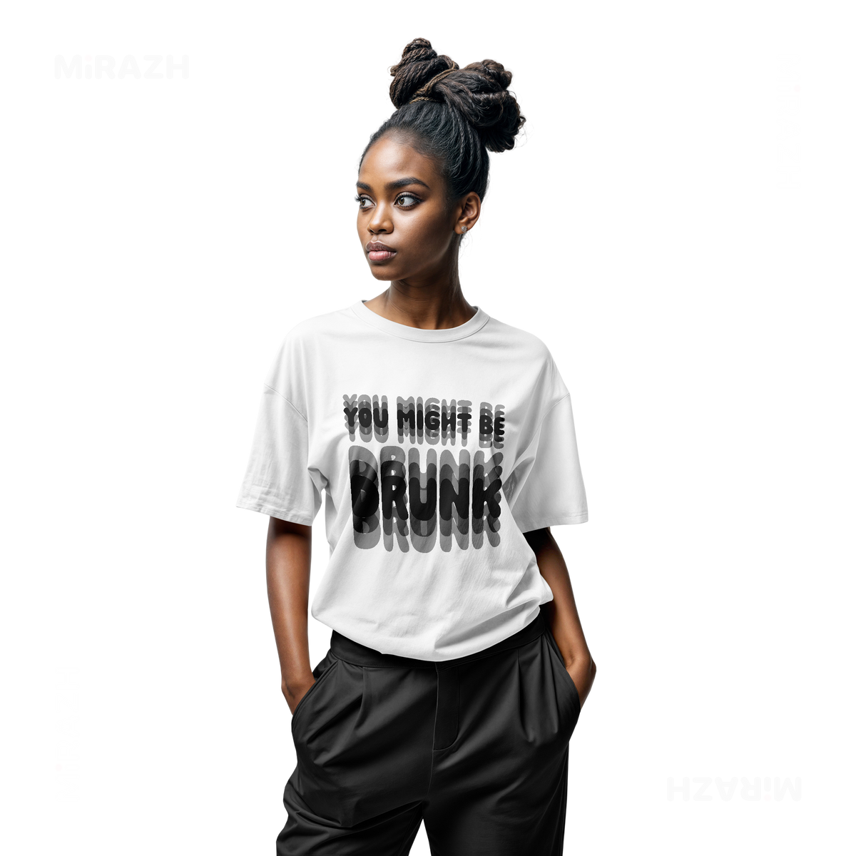 YouMightBeDrunk Adult T Shirt 04 White
