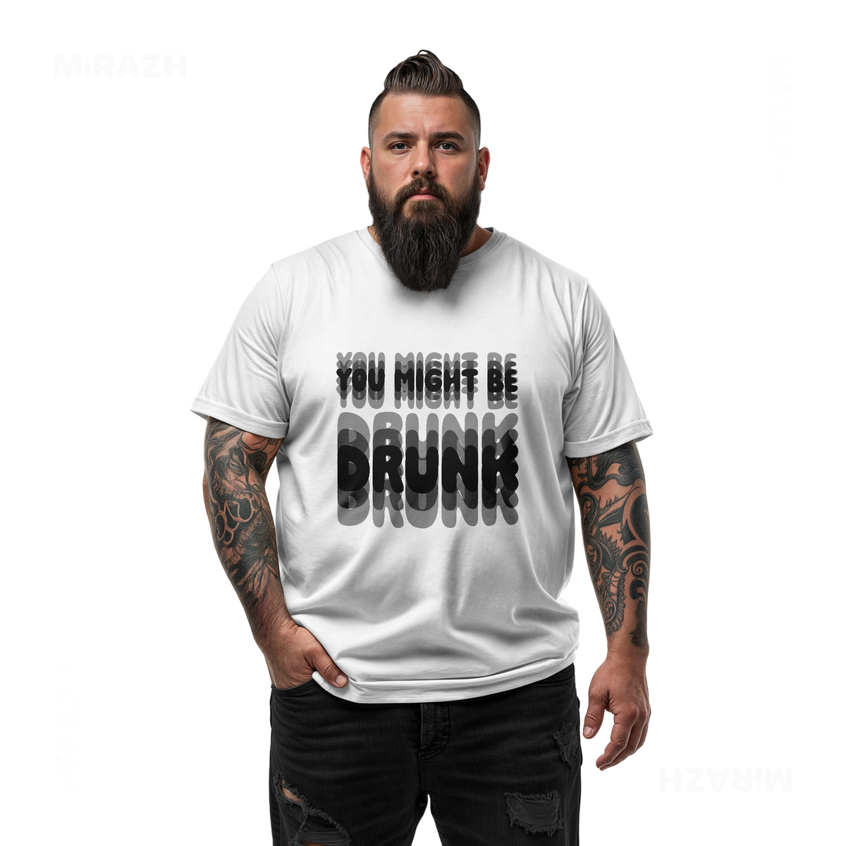 YouMightBeDrunk Adult T Shirt 05 White