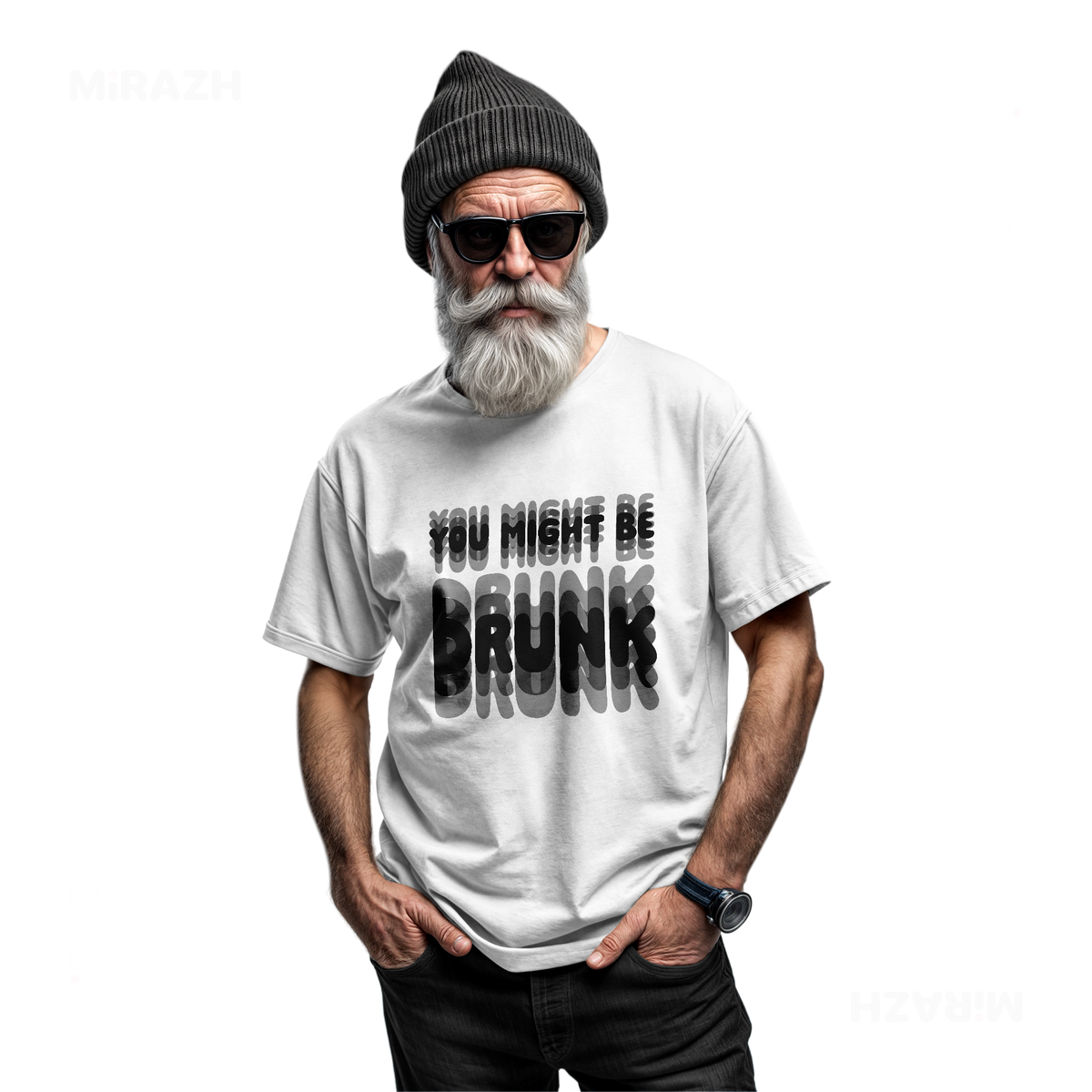 YouMightBeDrunk Adult T Shirt 06 White