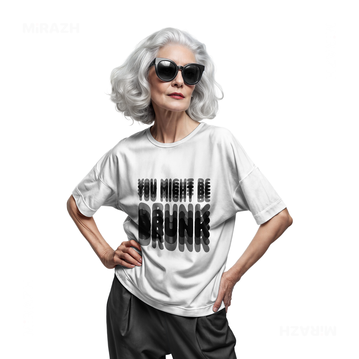 YouMightBeDrunk Adult T Shirt 07 White