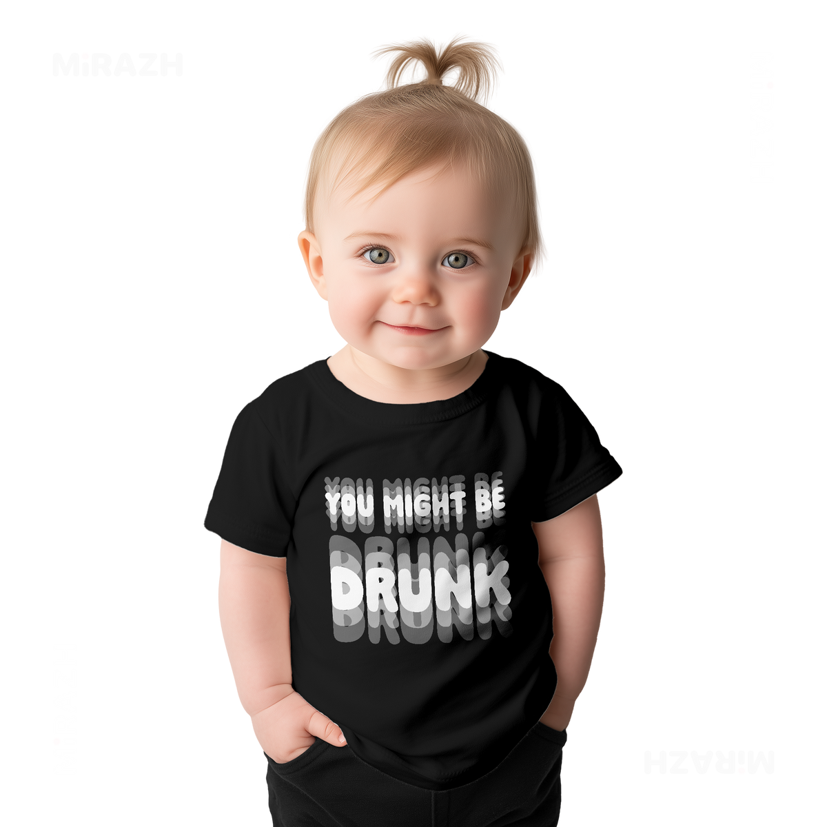 YouMightBeDrunk Baby T Shirt 02 Black