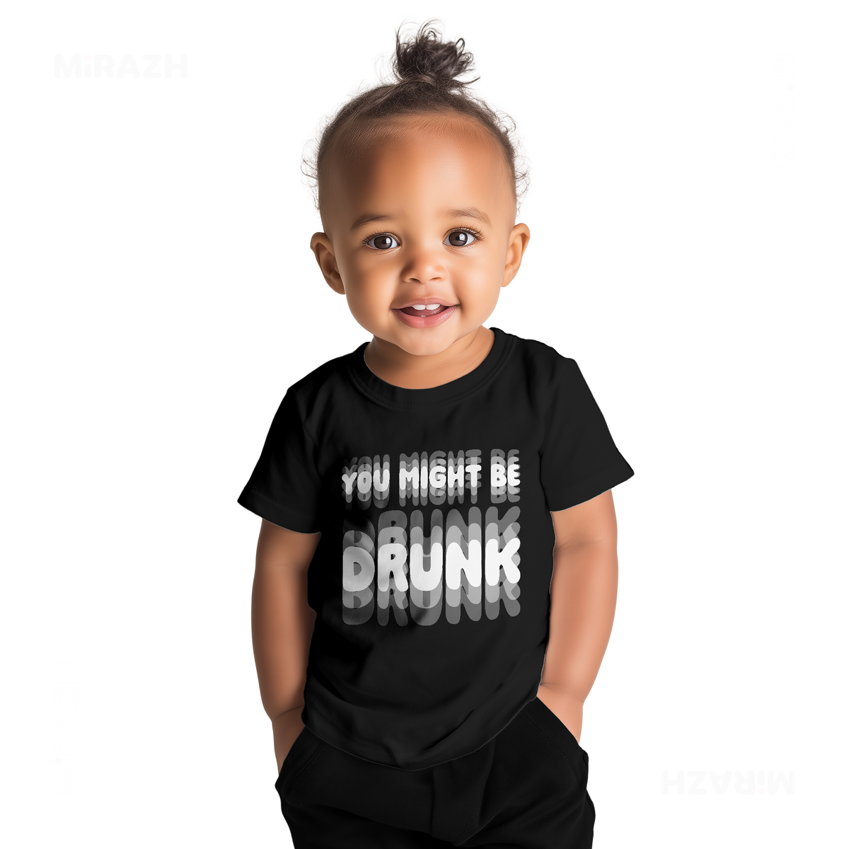 YouMightBeDrunk Baby T Shirt 04 Black