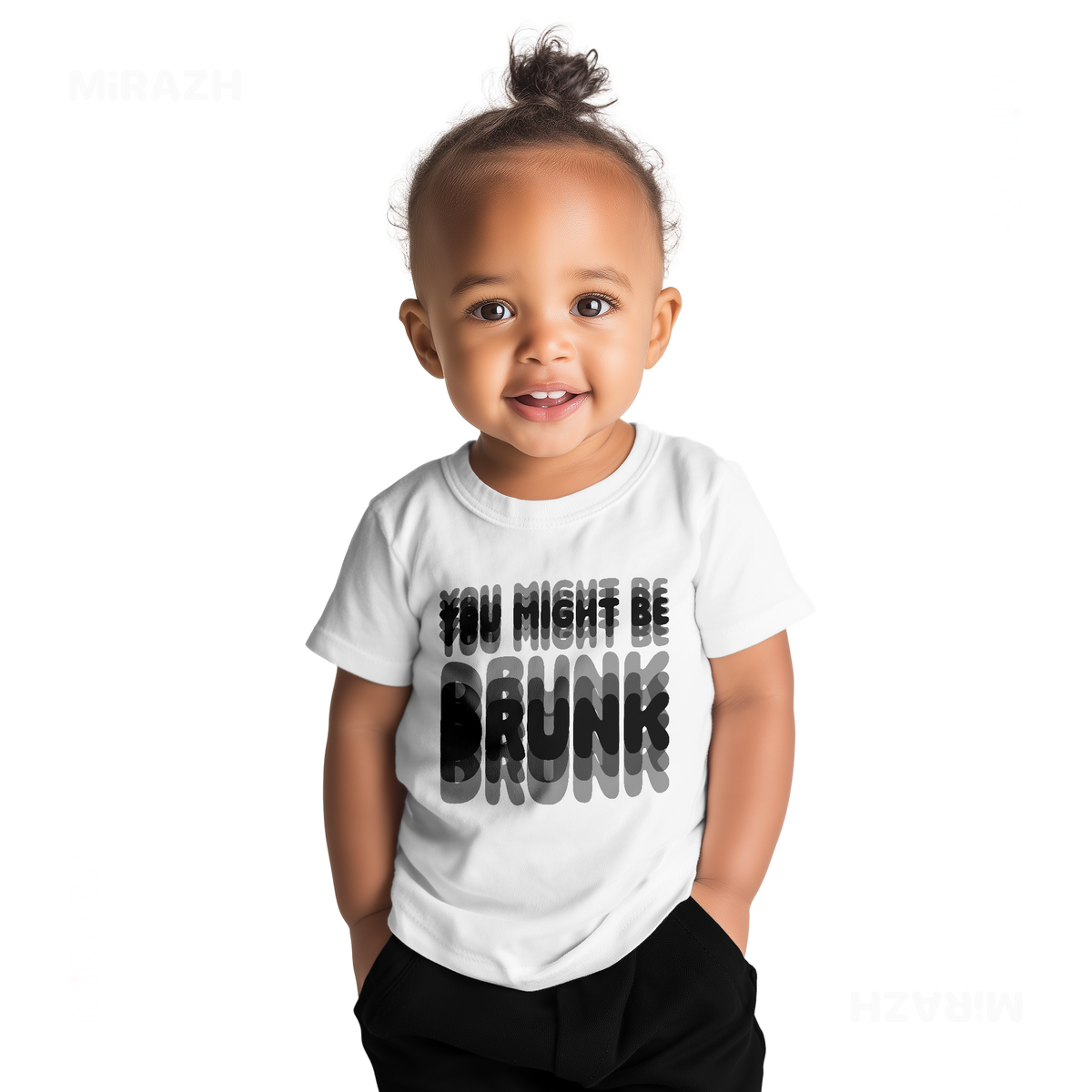 YouMightBeDrunk Baby T Shirt 04 White