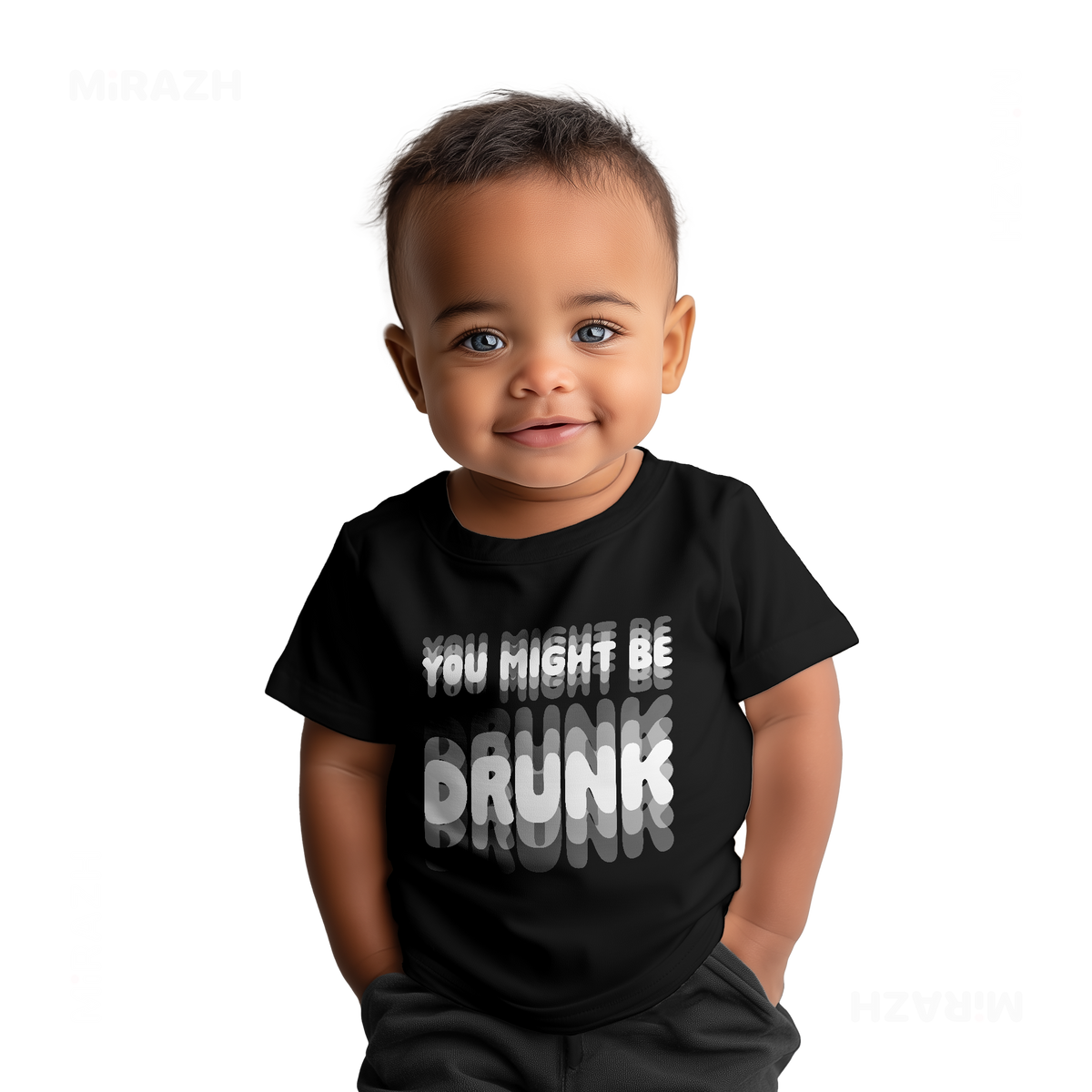 YouMightBeDrunk Baby T Shirt 05 Black